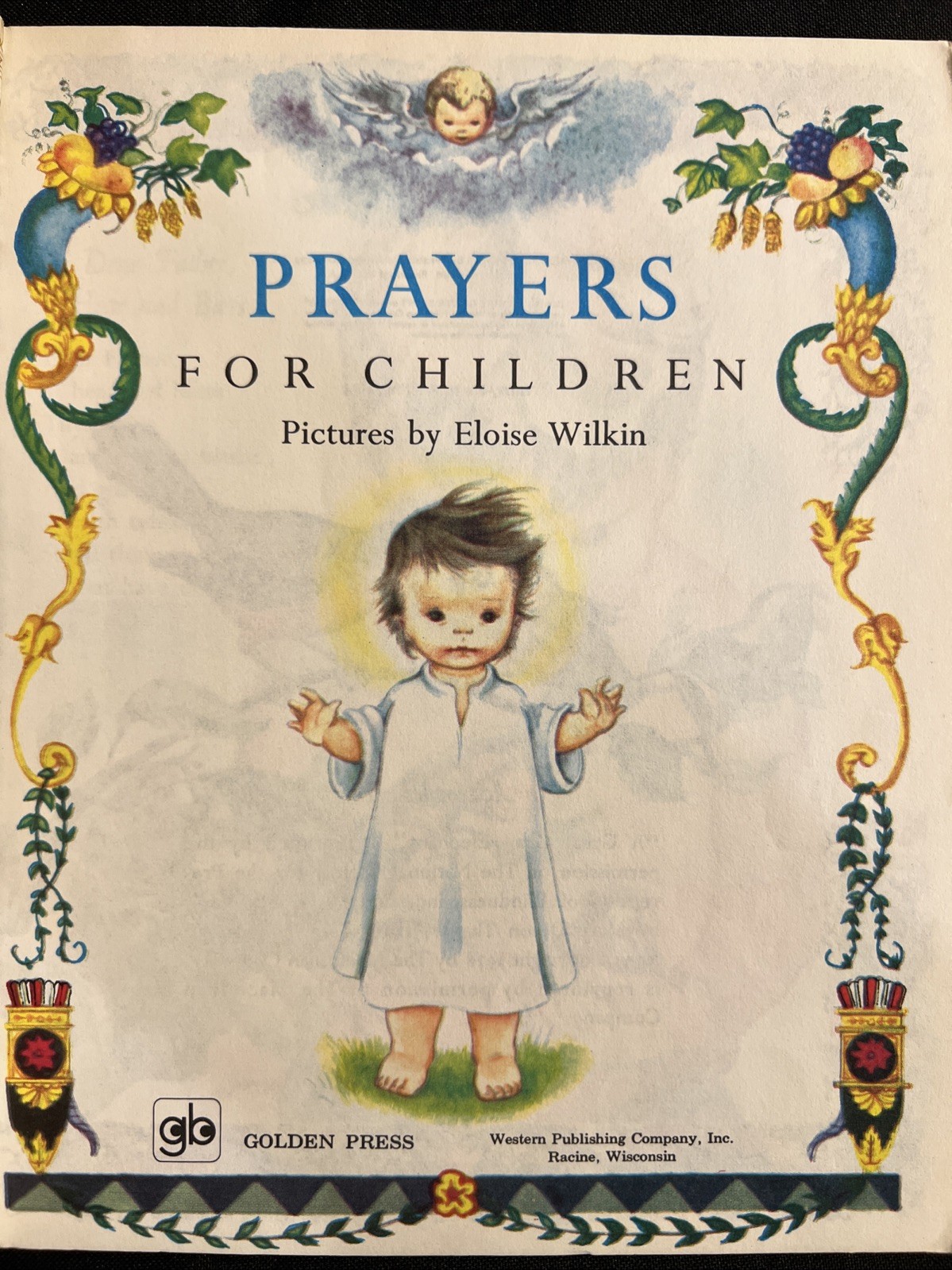 Vintage A Little Golden Book Prayers For Children 405-1 .69 1978 #1282
