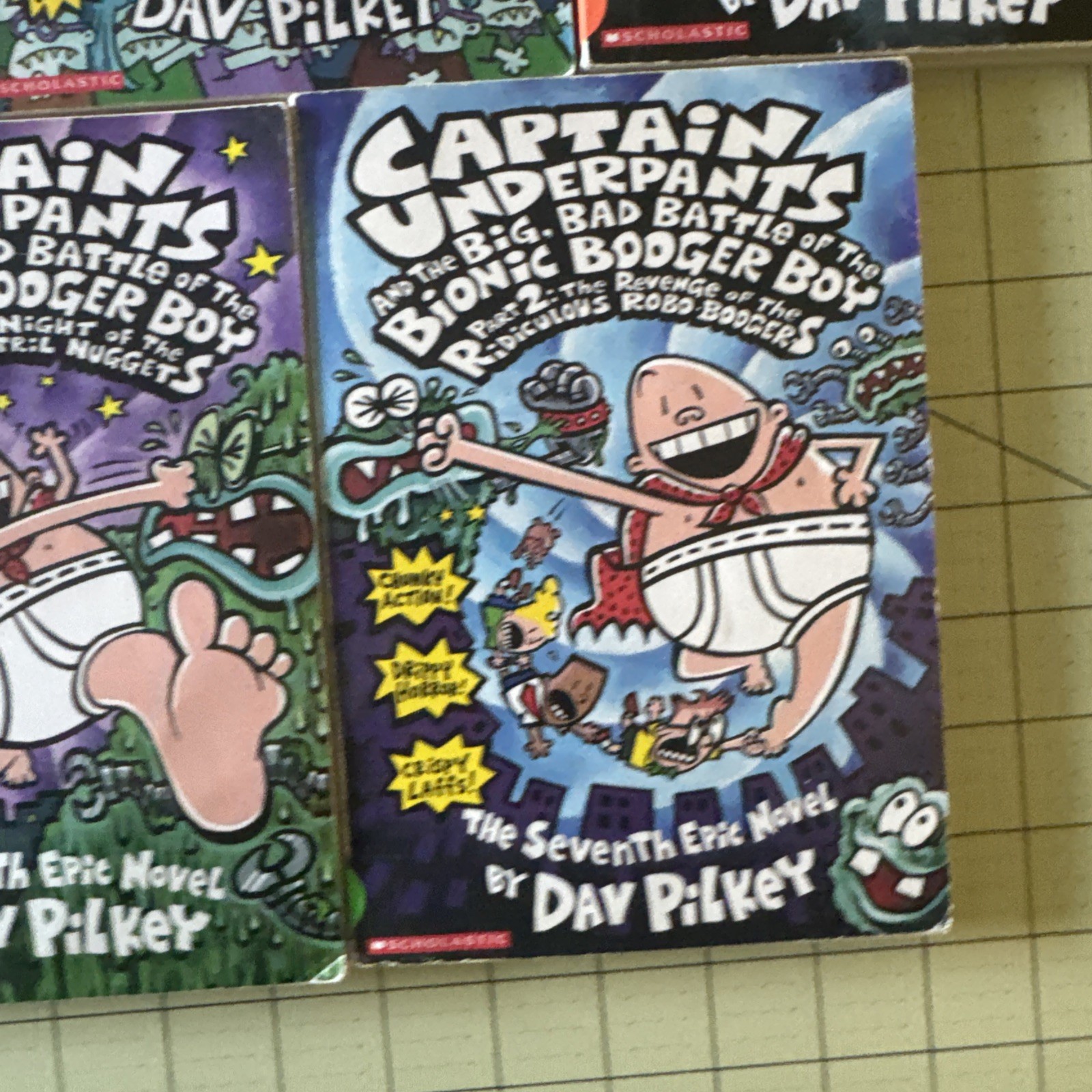 Set of 5 Captain Underpants Books Paperback Lot Pilkey Booger Boy Wedgie Ladies