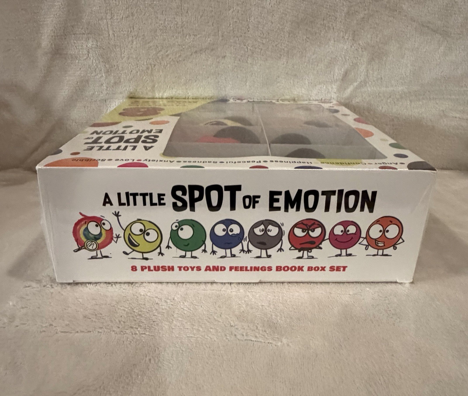 NEW A Little SPOT of Emotion 8 Plush Toys & Feelings Book Box Set & Poster