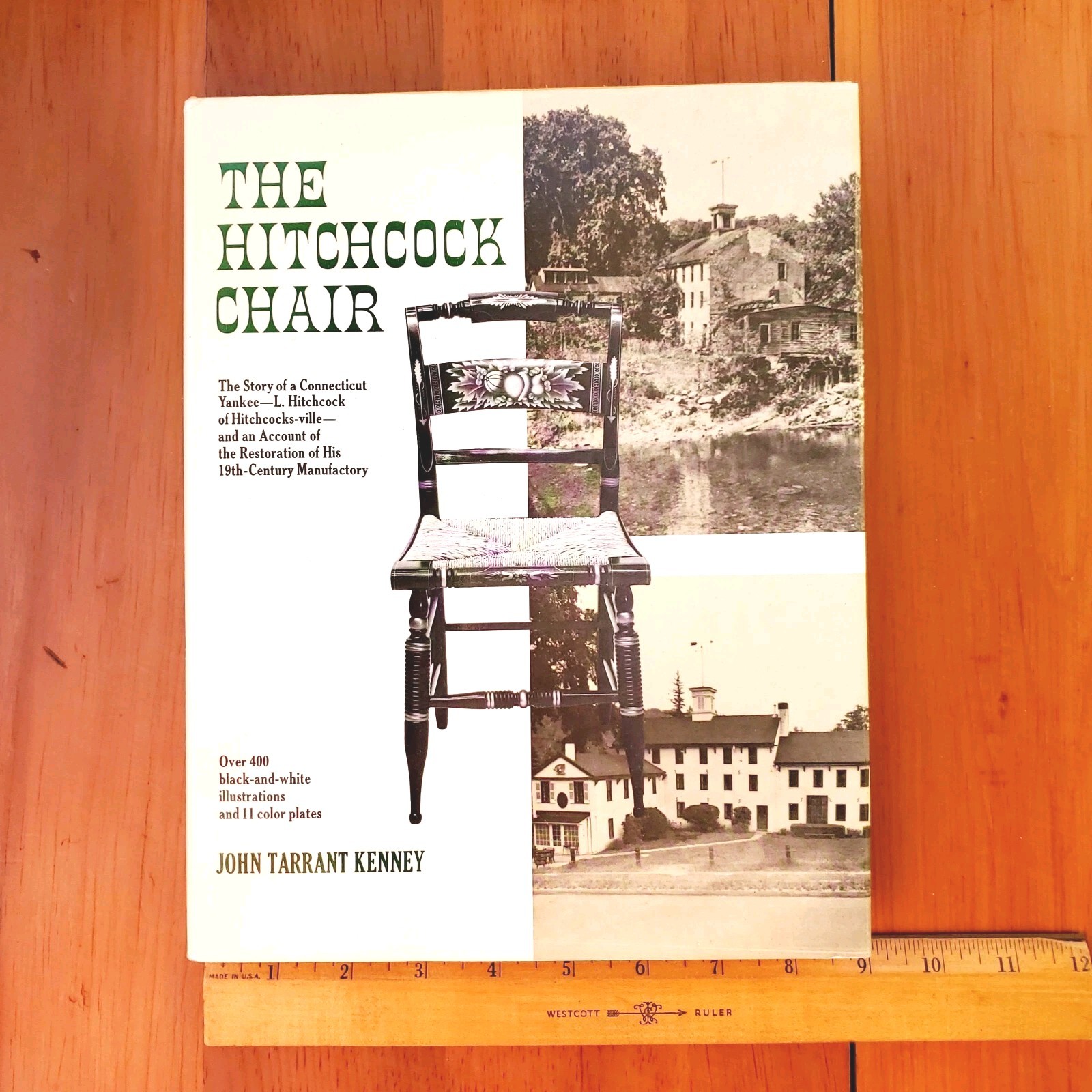 True 1st Ed FINE The Hitchcock Chair John T Kenney HC DJ 1971 411 Photos 8.5×11″