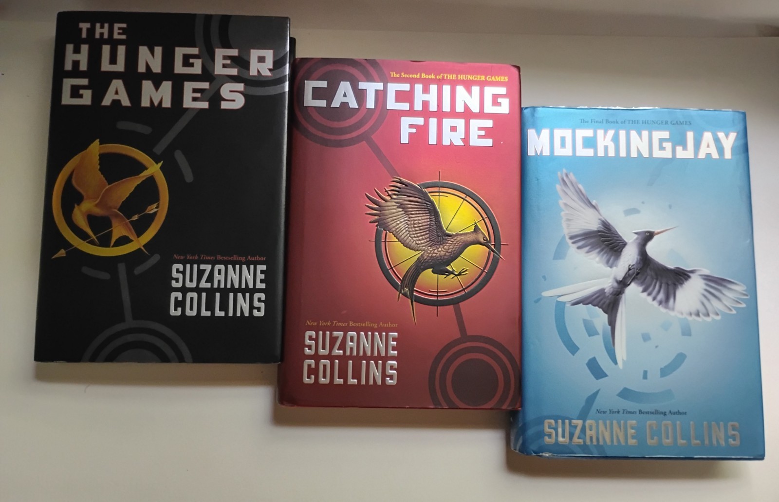 The Hunger Games Trilogy 3 Hardcover Book + Dust Jacket All 1st Edition Collins