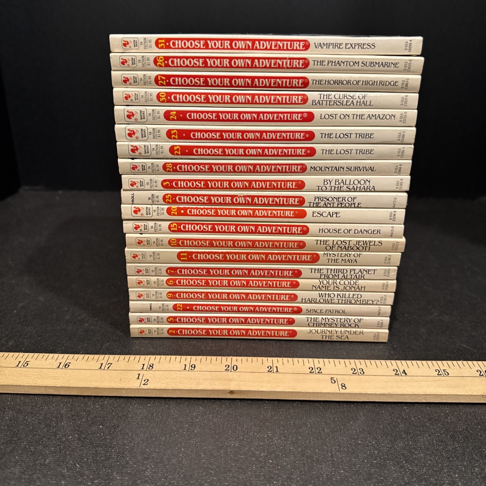 c1980s Choose Your Own Adventure Book Lot Of 20 Batam Book Original Series -CYOA