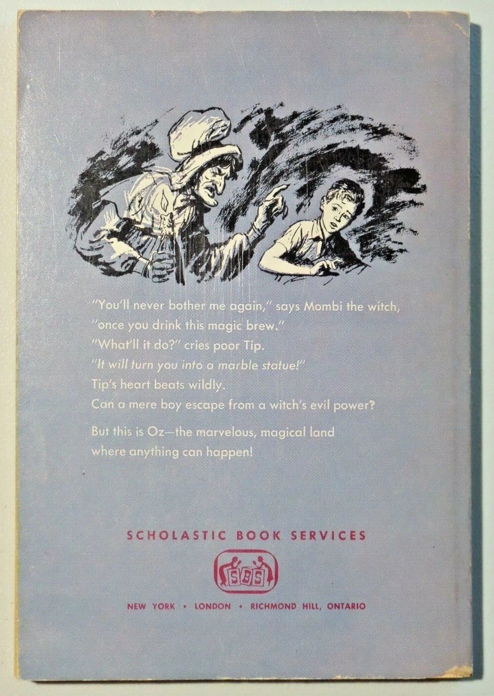 LTHE MARVELOUS LAND OF OZ by L. Frank Baum Scholastic TX 962 1st Print 7191
