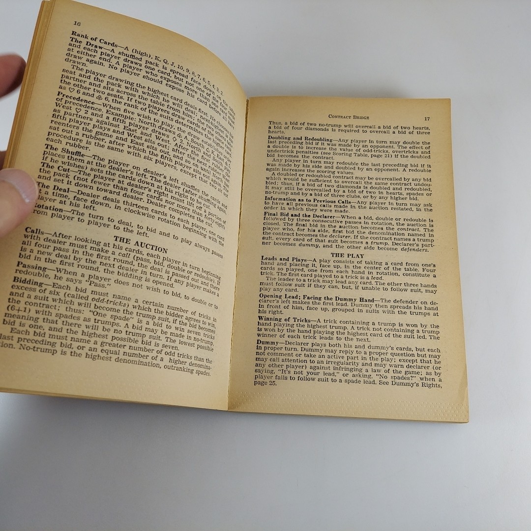 The Official Rules Of Card Games 54th Edition 1966 Whitman PB
