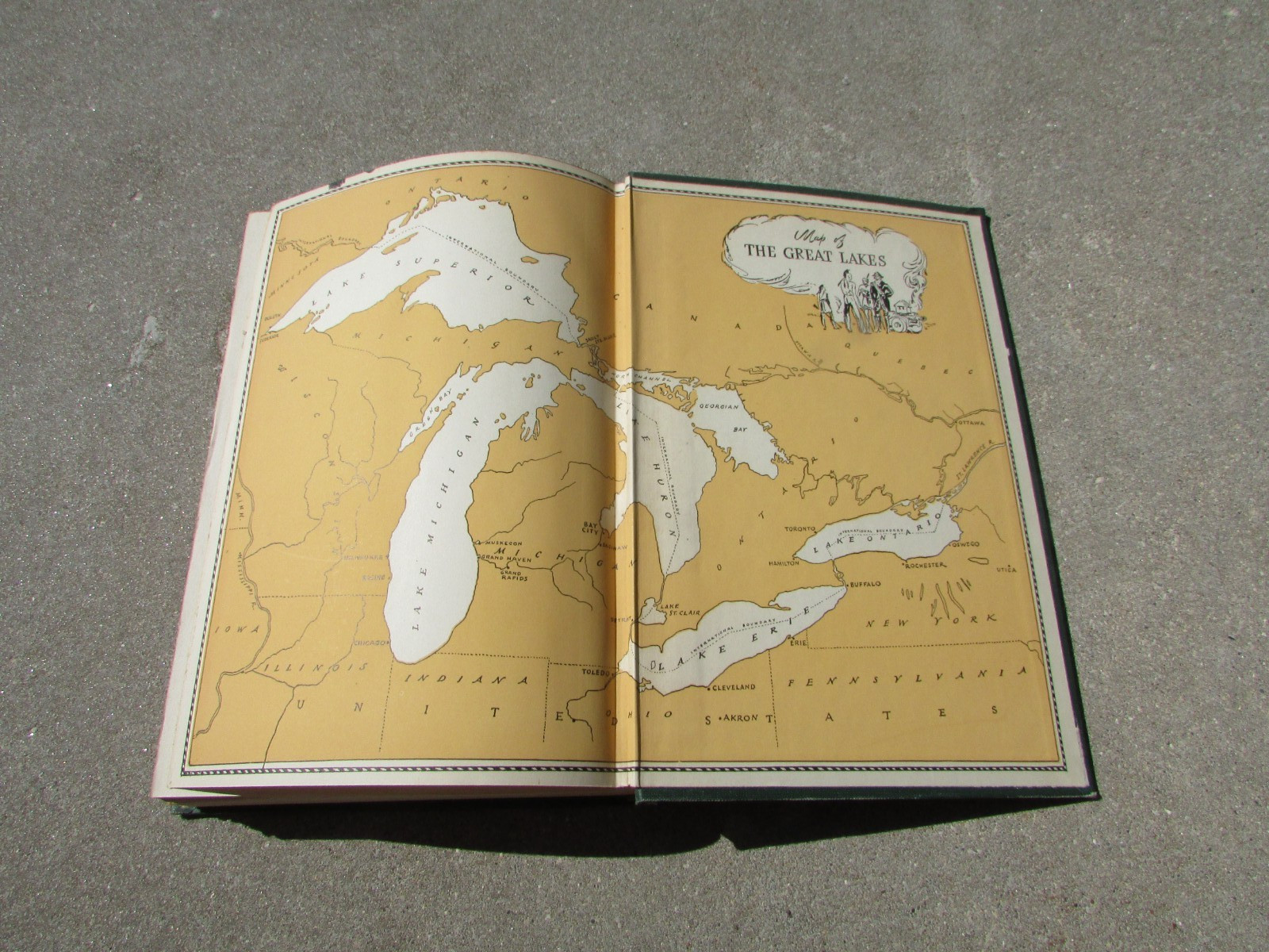 American Lake Series LAKE SUPERIOR Grace Lee NUTE 1944 Hardcover Illustrated