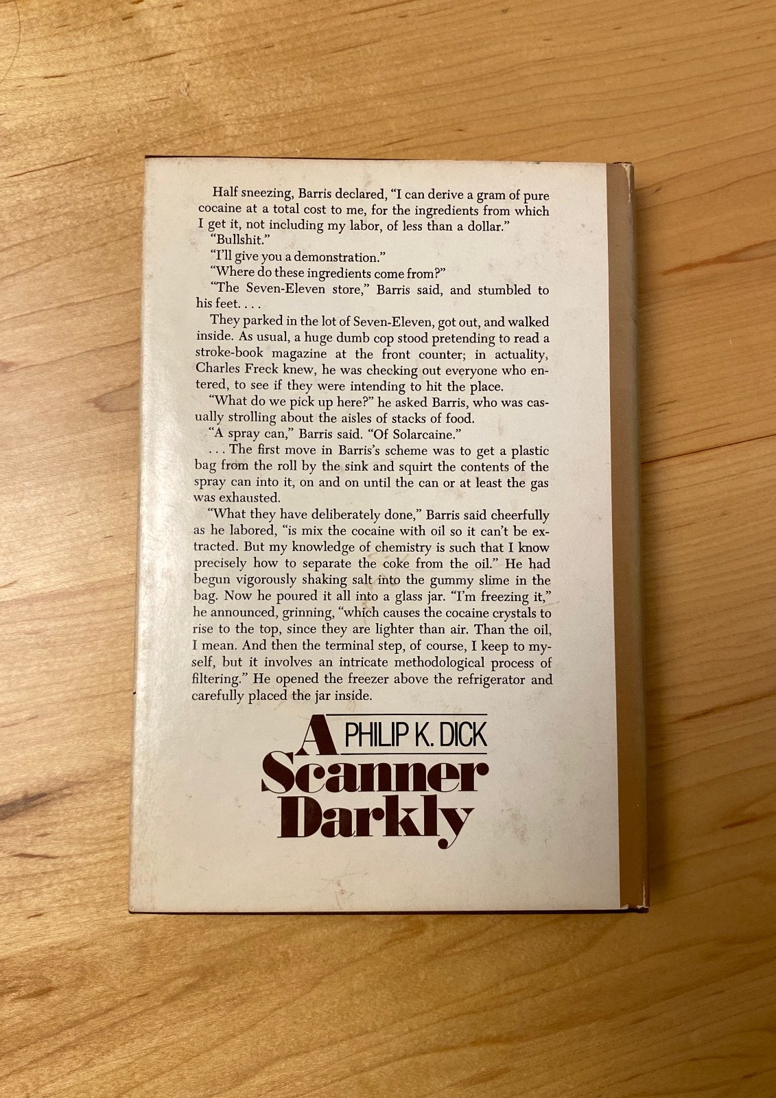 A Scanner Darkly – Book Club Edition – Philip K. Dick – Vintage 1977