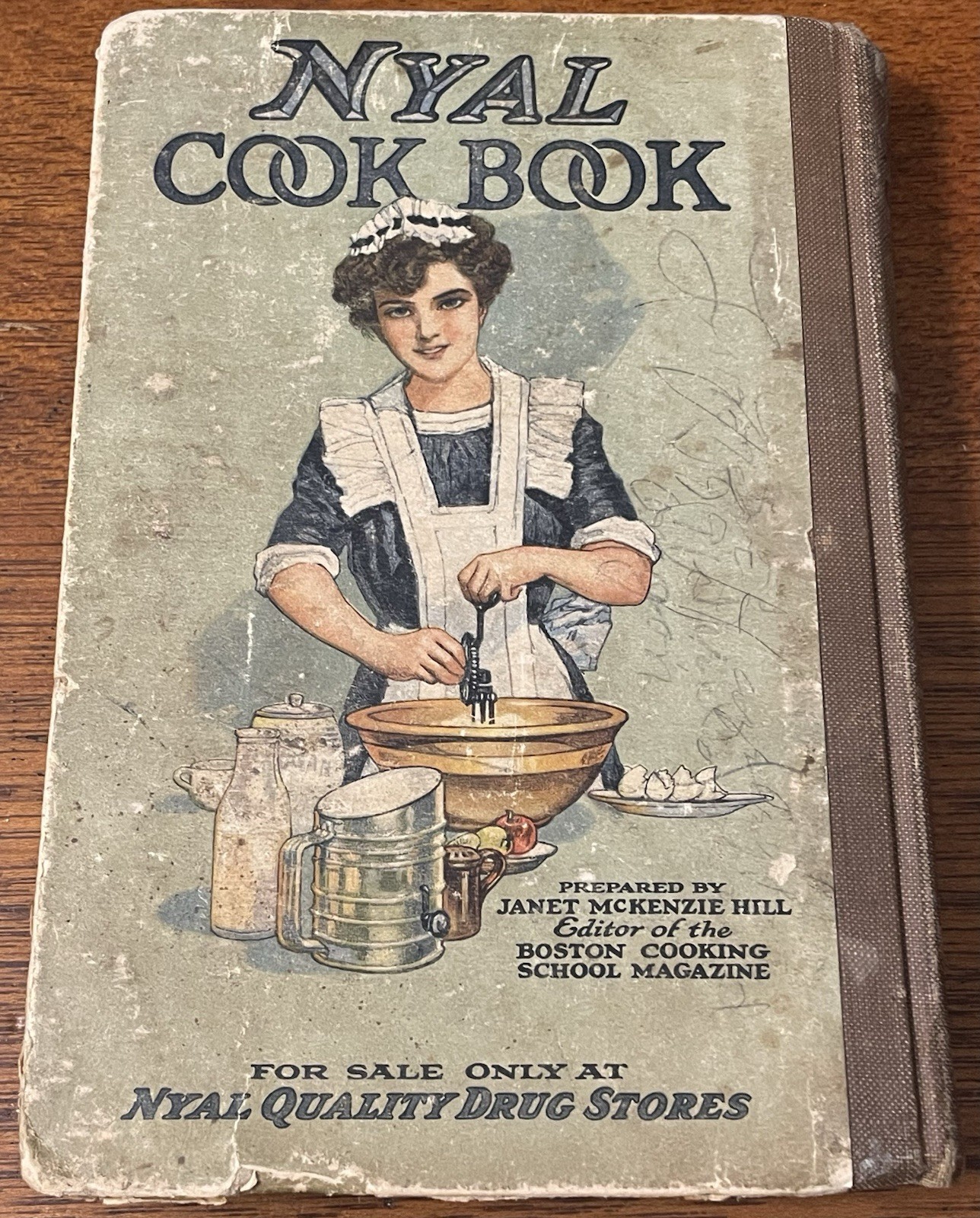 1916 Nyal Cook Book by Janet McKenzie Hill Boston Cooking School Antique HC