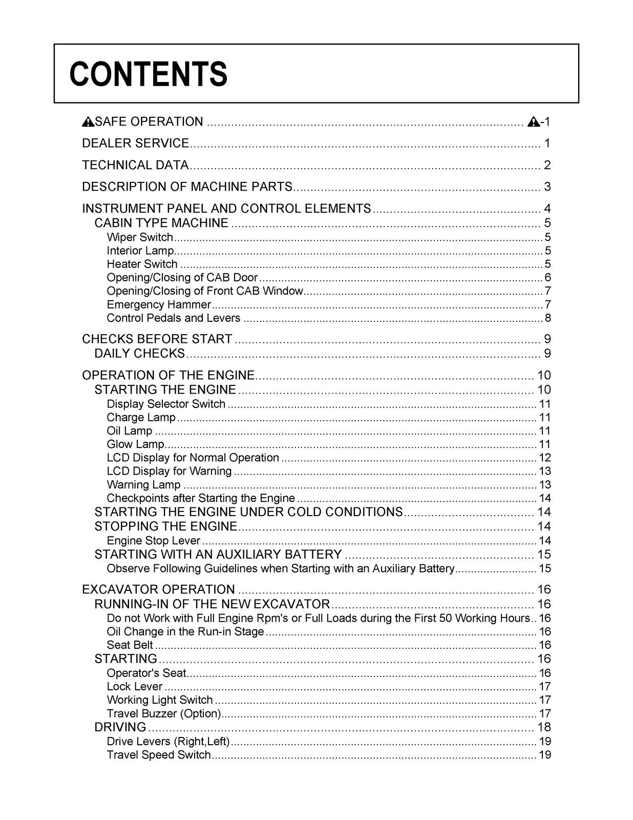 KUBOTA KX71-3 EXCAVATOR OPERATORS MANUAL – HEAVY-DUTY COIL BOUND – STURDY COVERS