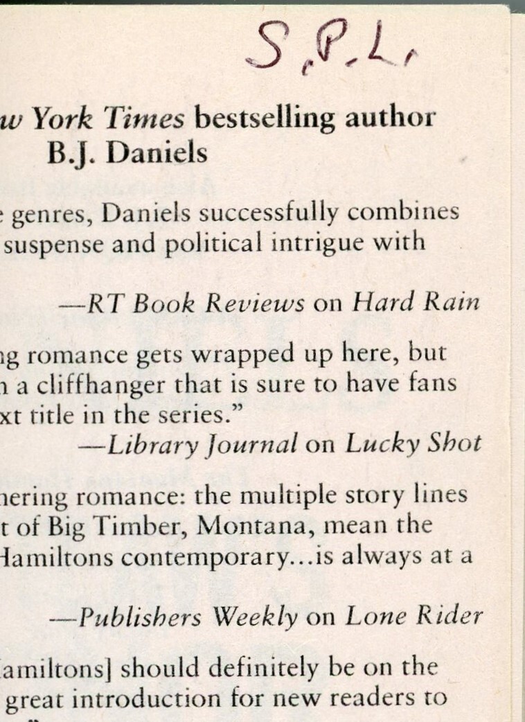 Montana Cahills Western Romance Lot of 4 Paperback by B.J. Daniels