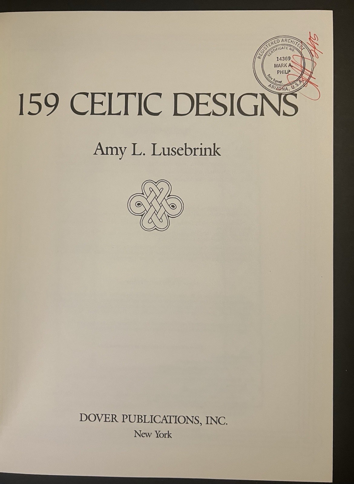 ‘159 Celtic Designs’ by Amy Lusebrink (1988 Dover Design) Free Shipping