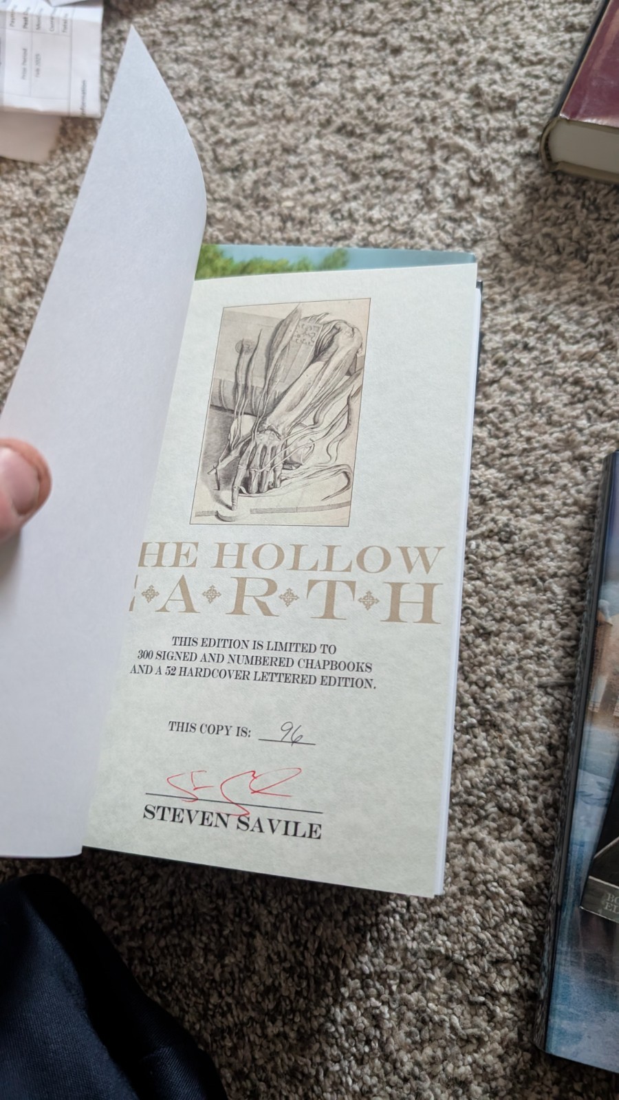 The Hollow Earth, Steven Savile, Bloodletting Press 96/300