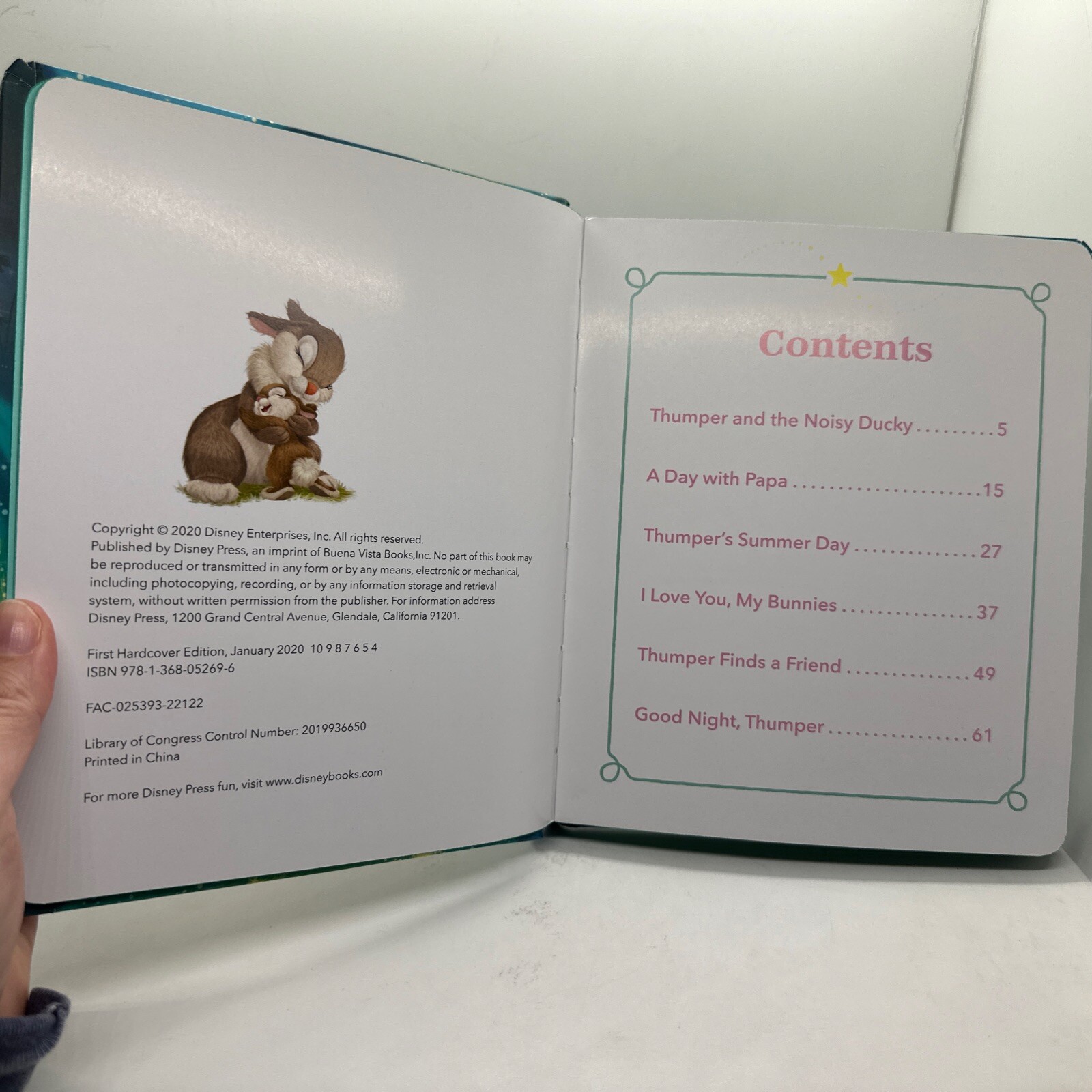 My First Disney Bunnies Bedtime Storybook Disney Press NEW