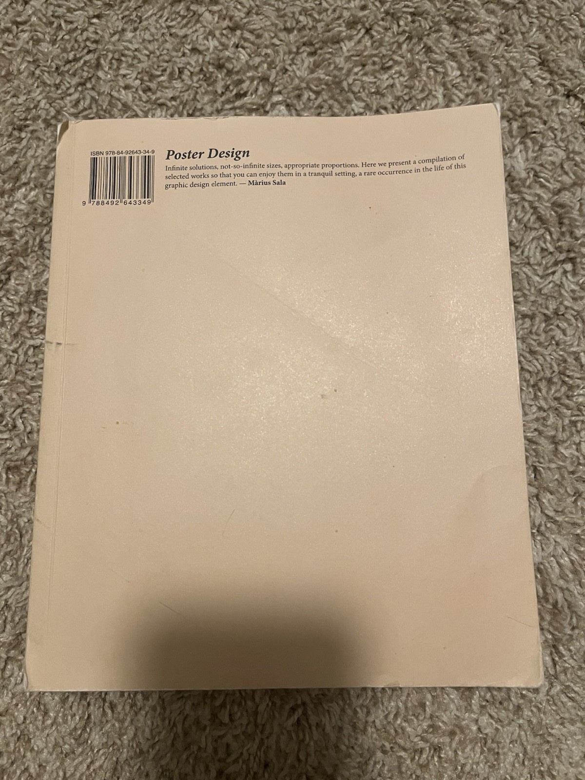 Poster Design by Marius Sala Paperback Art Book w/ Poster Dust Cover