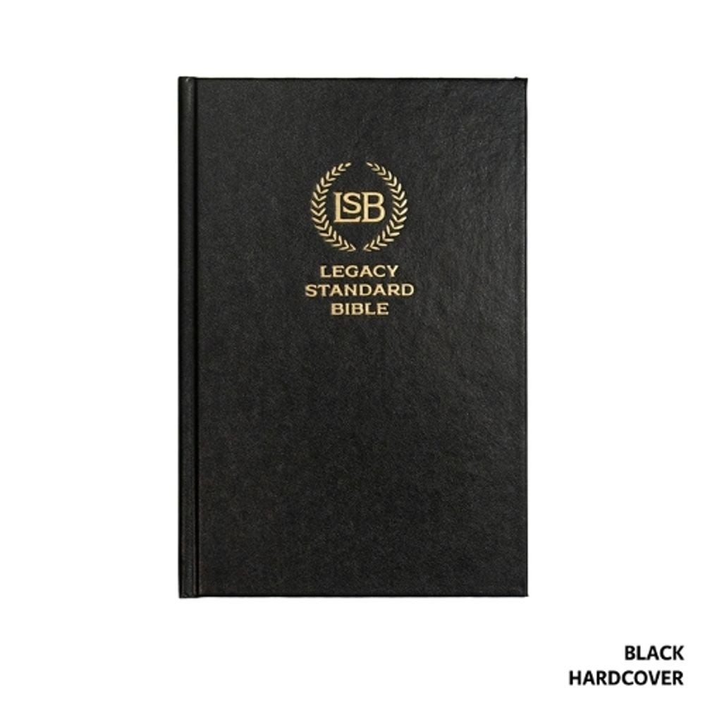 Legacy Standard Bible, Single Column Text Only Edition – Black Hardcover by Stea