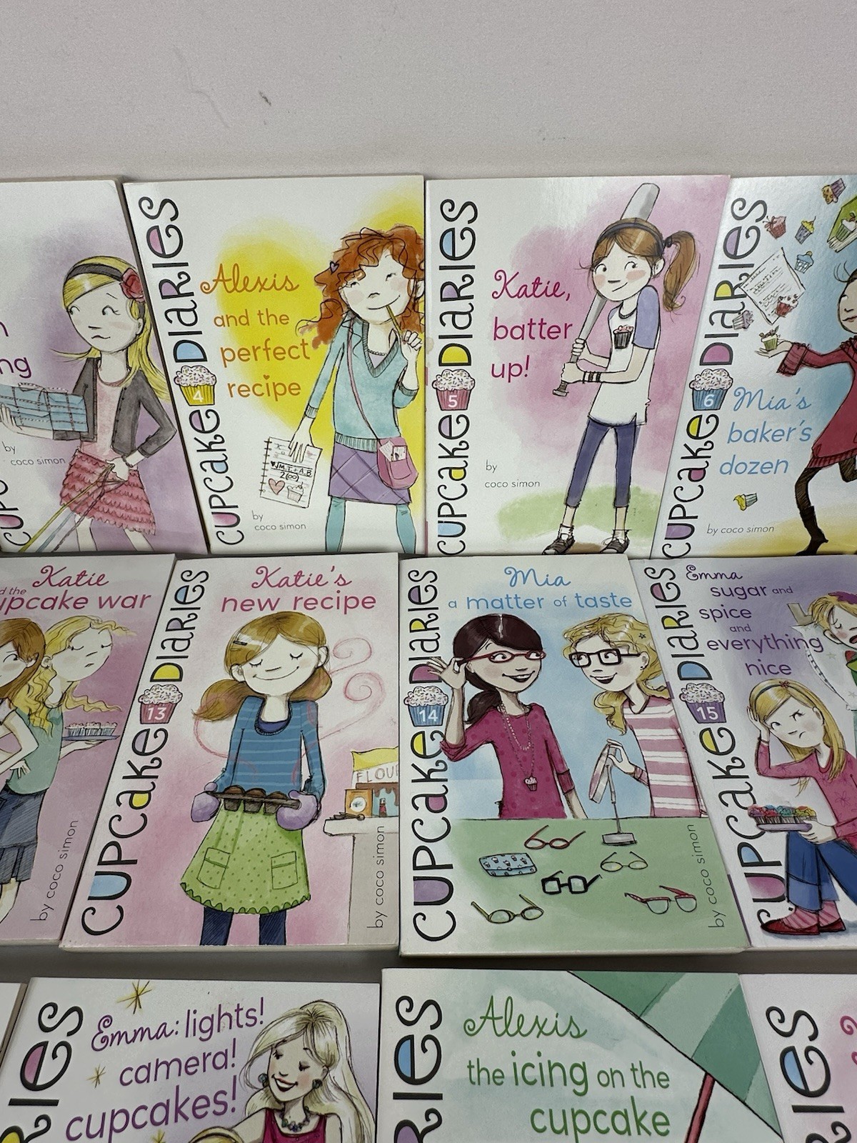 Lot of 30 Cupcake Diaries Coco Simon Books (Missing #2, 10, 11, 12, )