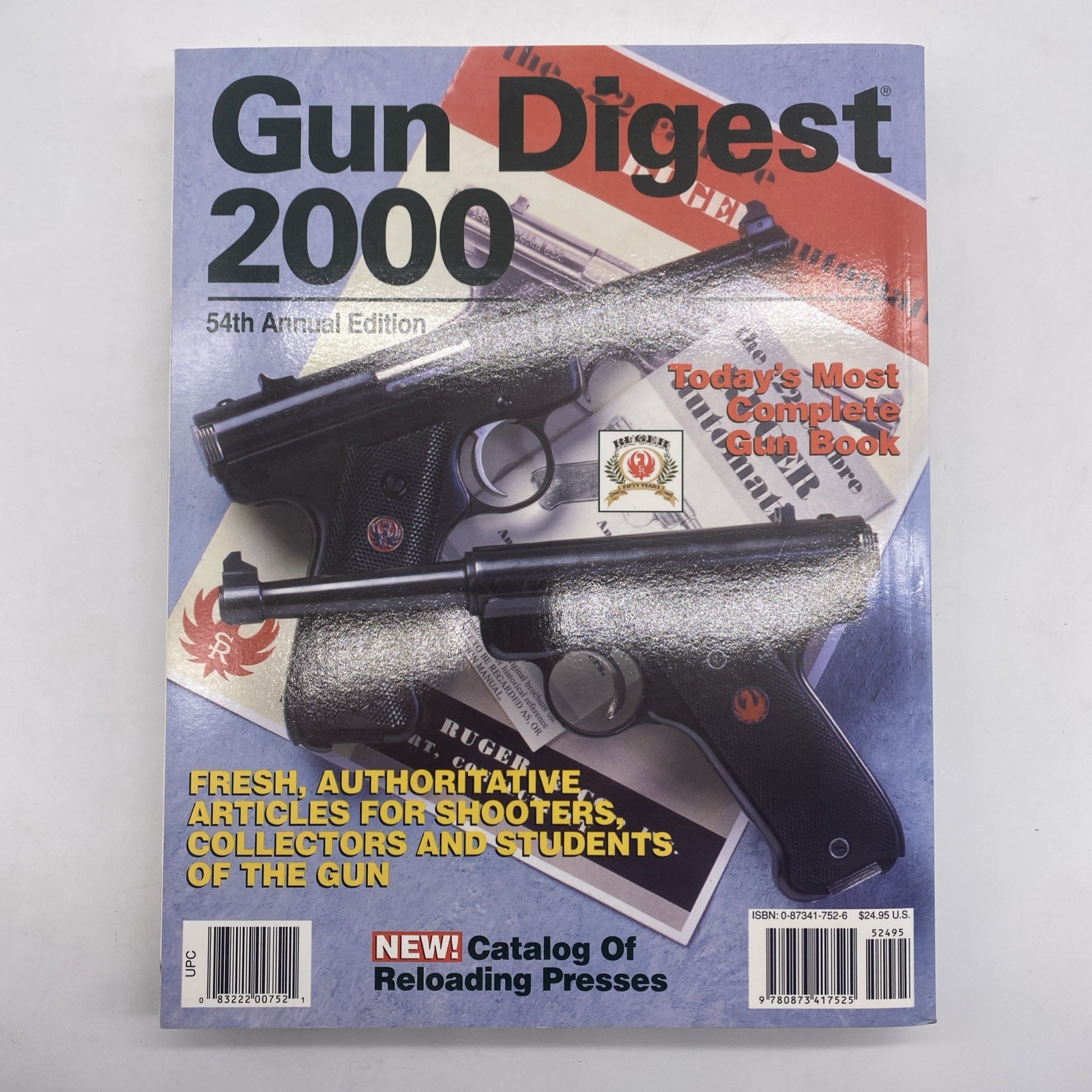 Gun Digest 2000 54th Annual Edition Vintage Paperback Ken Warner