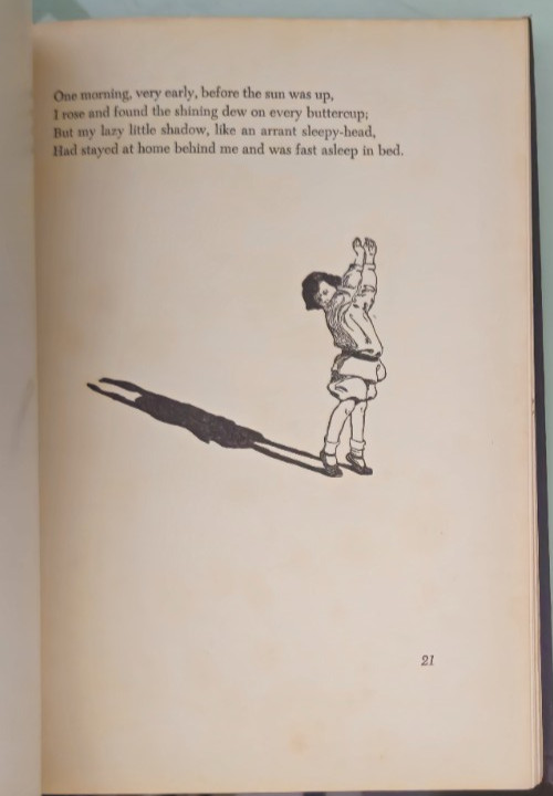 robert louis stevenson A CHILD CHILD’S GARDEN OF VERSES hardcover later edition