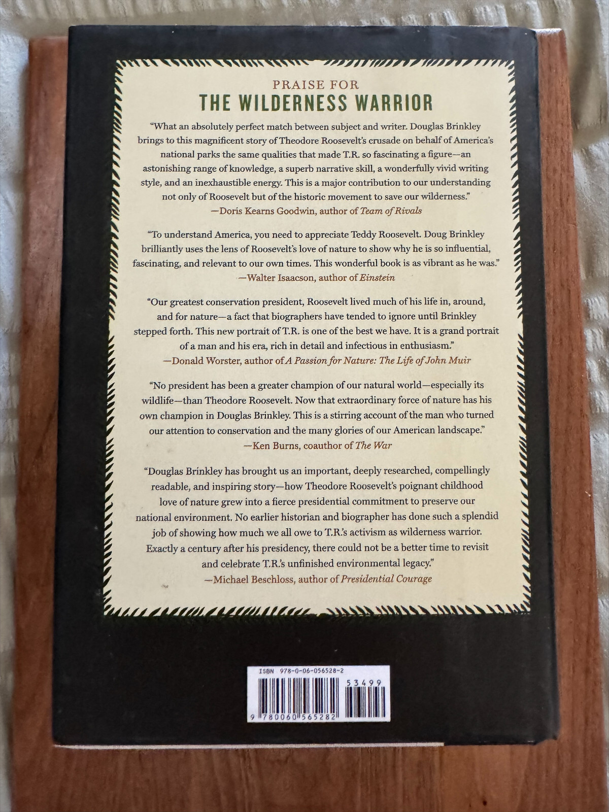 The Wilderness Warrior Theodore Roosevelt Biography By Douglas Brinkley HC