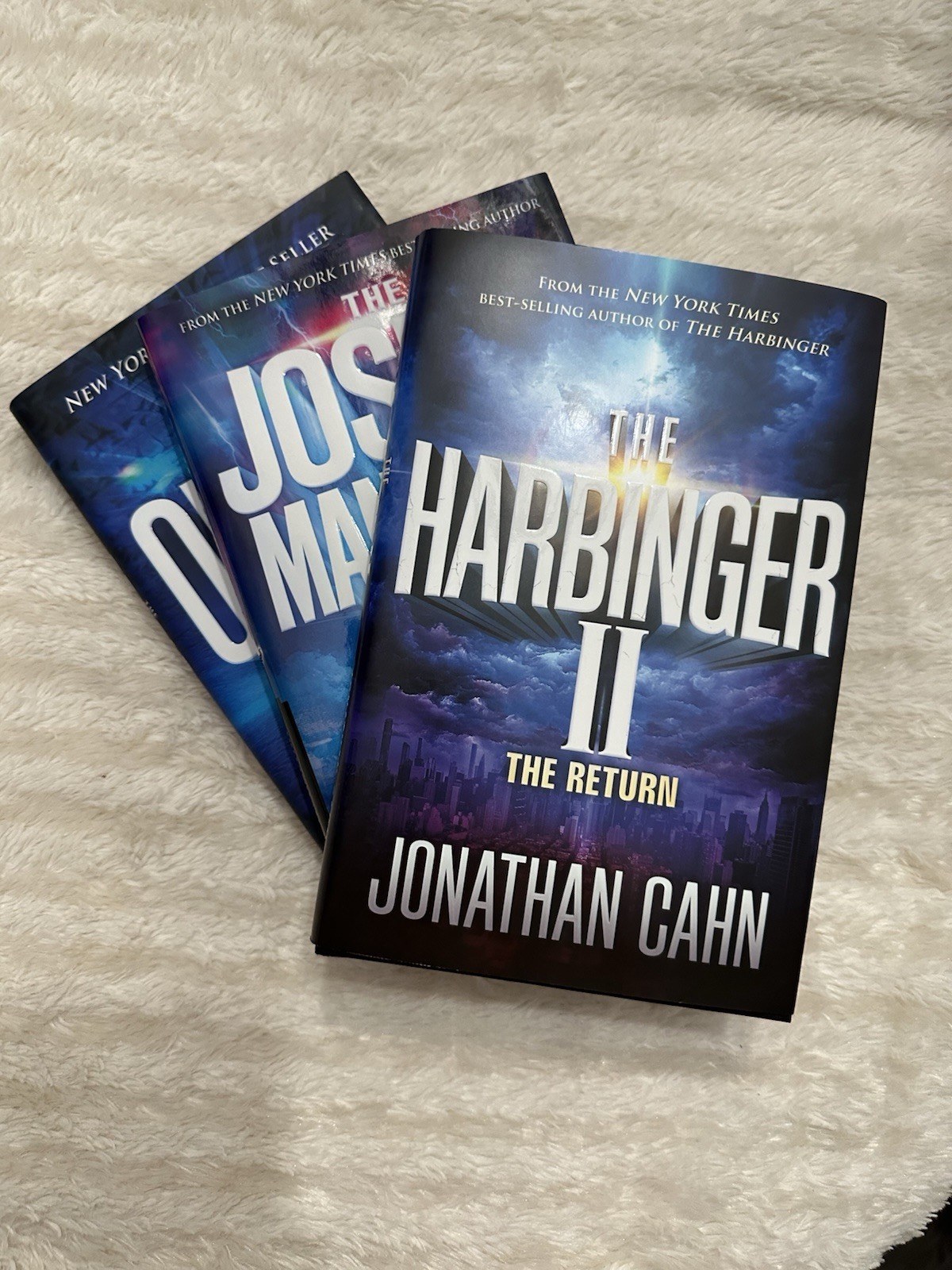 JONATHAN CAHN LOT of 3 BOOKS- THE JOSIAH MANIFESTO – ORACLE – HARBINGER II