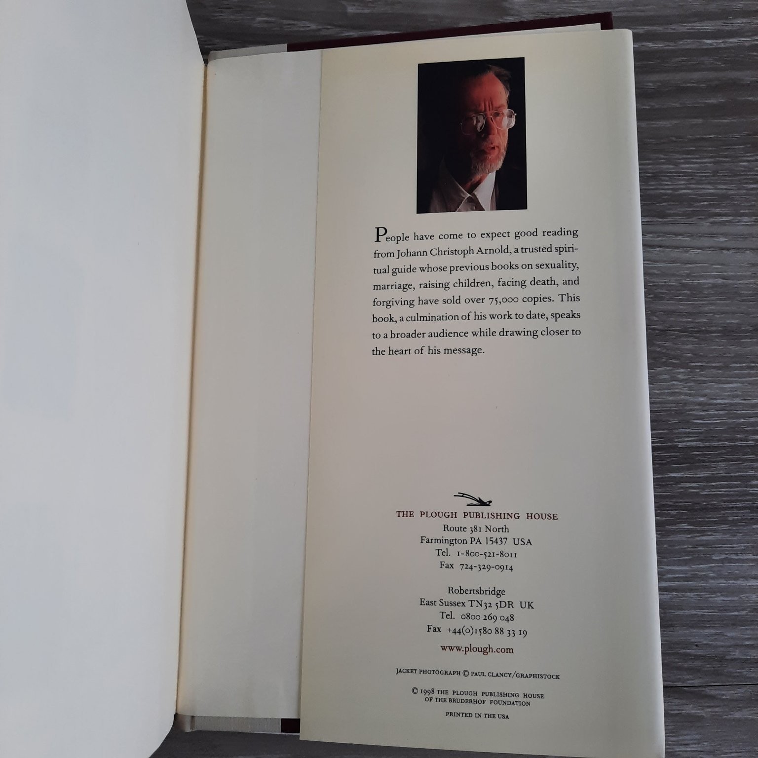 Seeking Peace Johann Christoph Arnold 1998 Spirituality Plough Publishing House