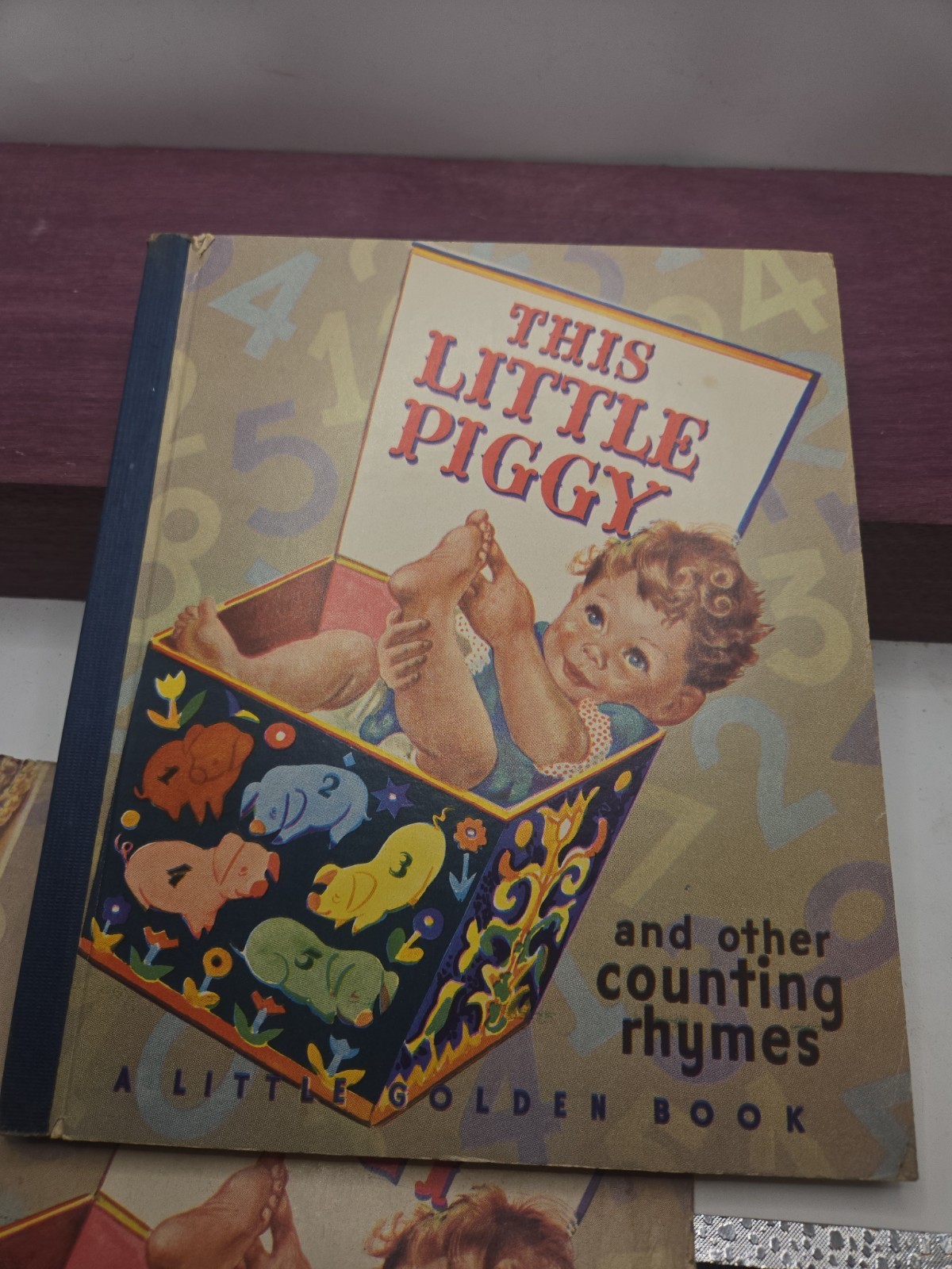 This Little Piggy and Other Counting Rhymes #12 Little Golden Book Early Printin