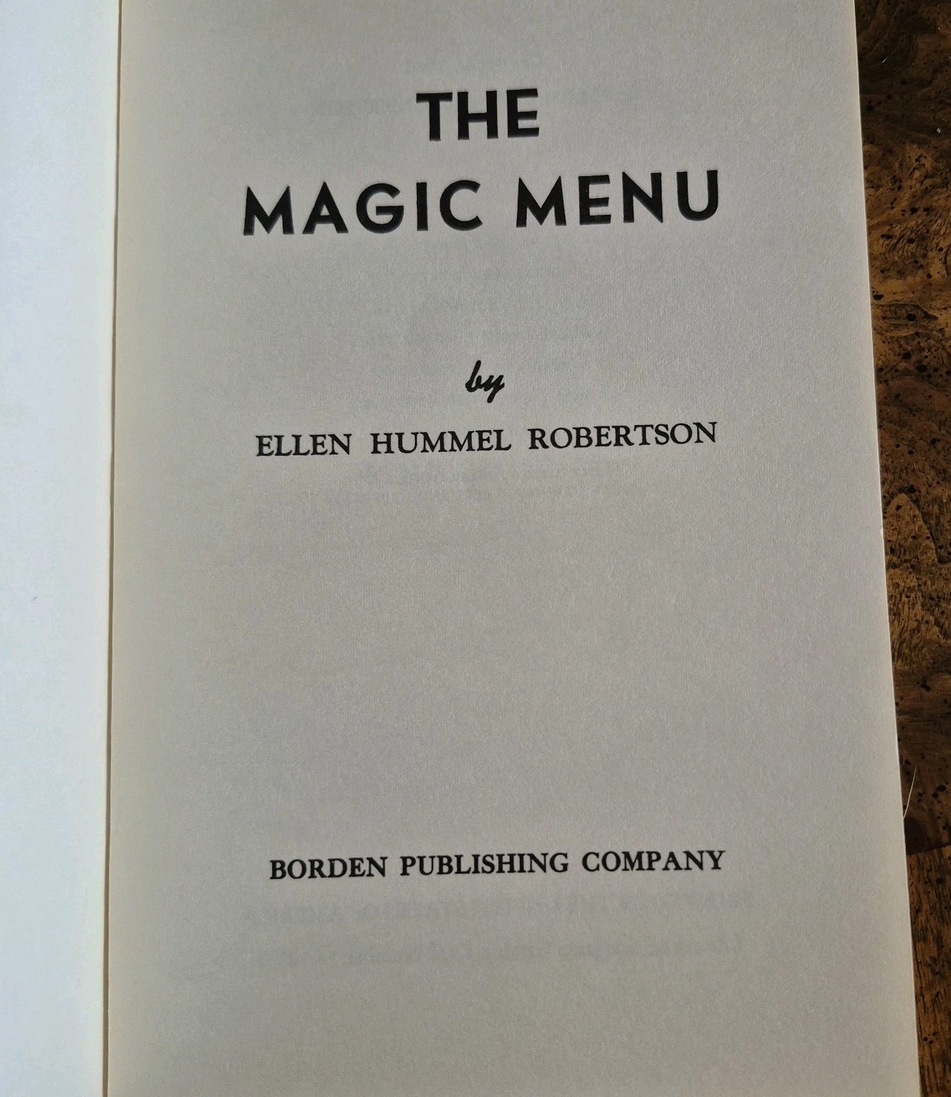 Vintage 1964 The Magic Menu The New Way to Reduce Ellen Hummel Robertson Booklet