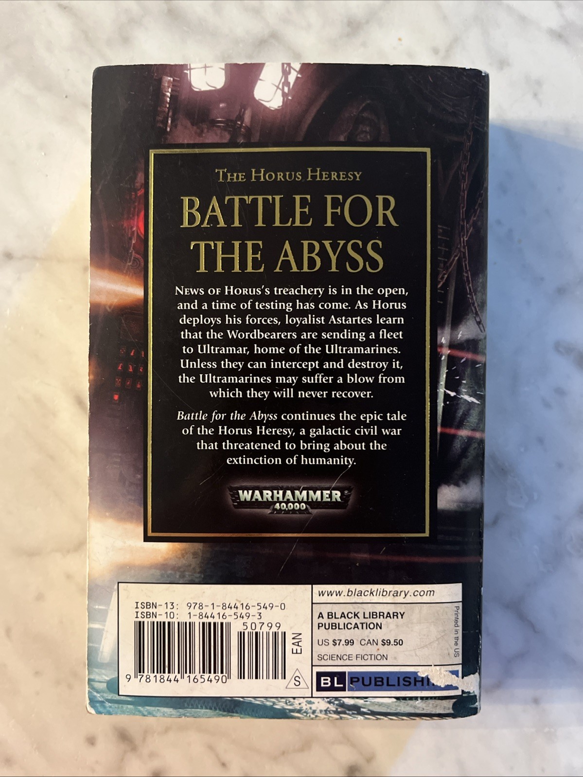 Battle for the Abyss by Ben Counter ~The Horus Heresy #8 – Mass Market Paperback