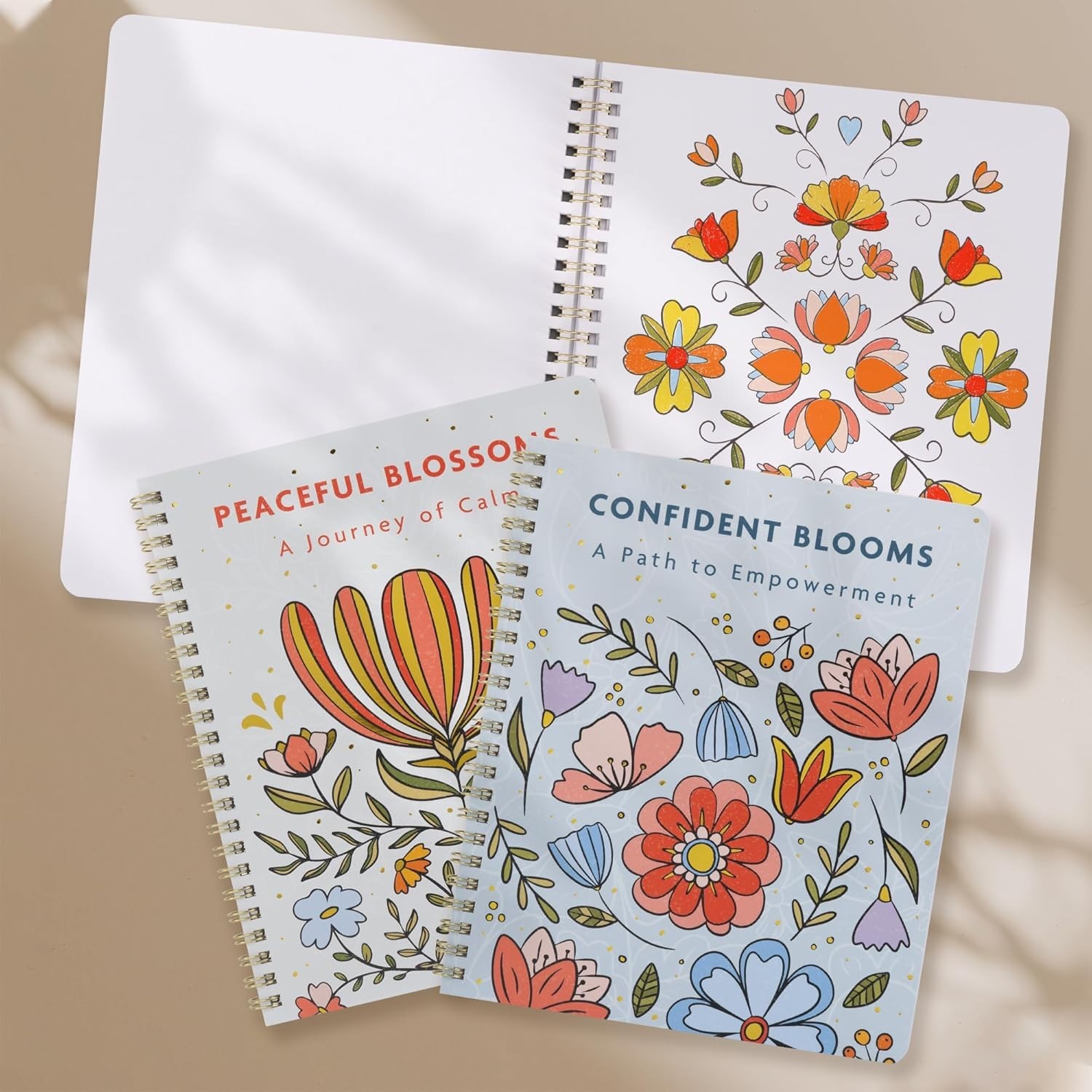 Relax and Create: Adult Coloring Book Set for Mindfulness & Joy – Women’s Gift