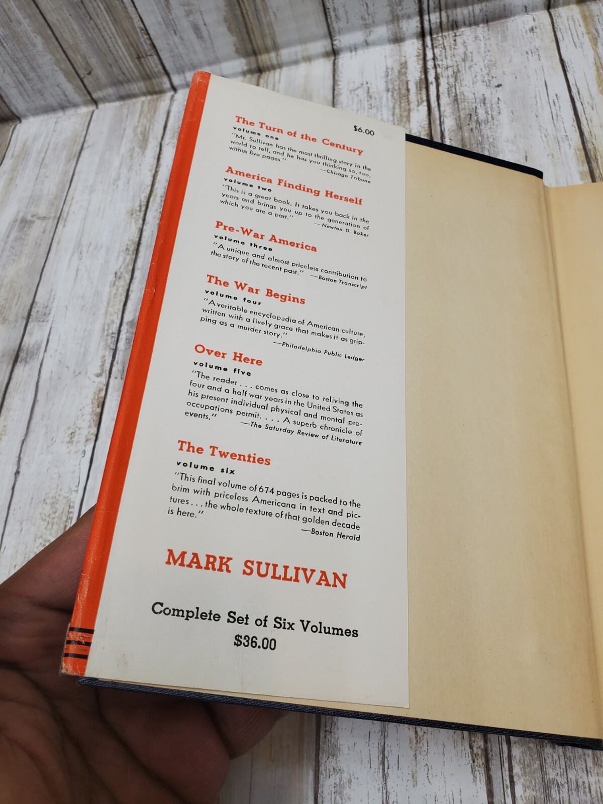 Our Times Volume Three Pre War America By Mark Sullivan 1900-1925