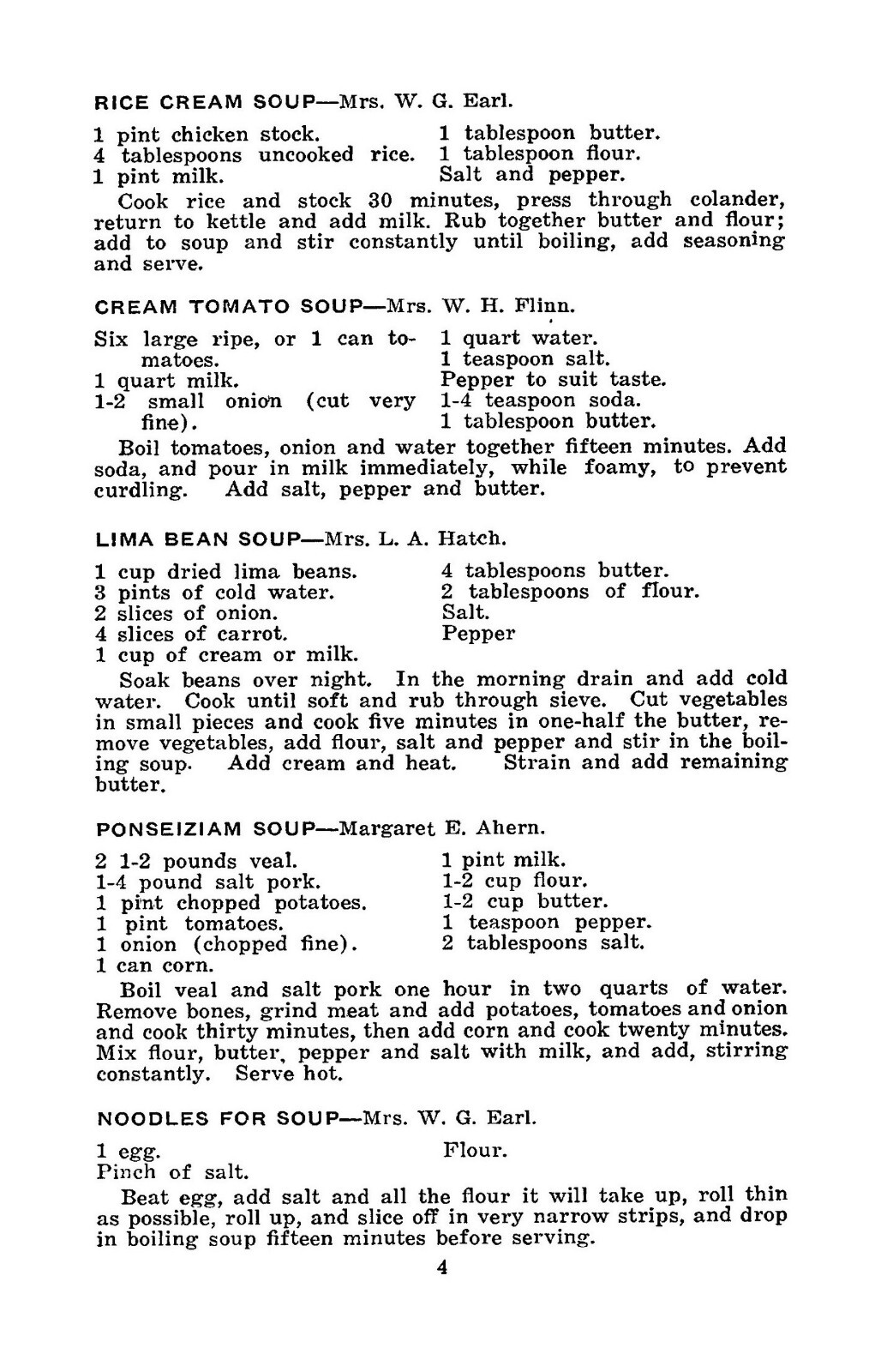 1912 Good Luck Vintage Cook Book 106 Pages