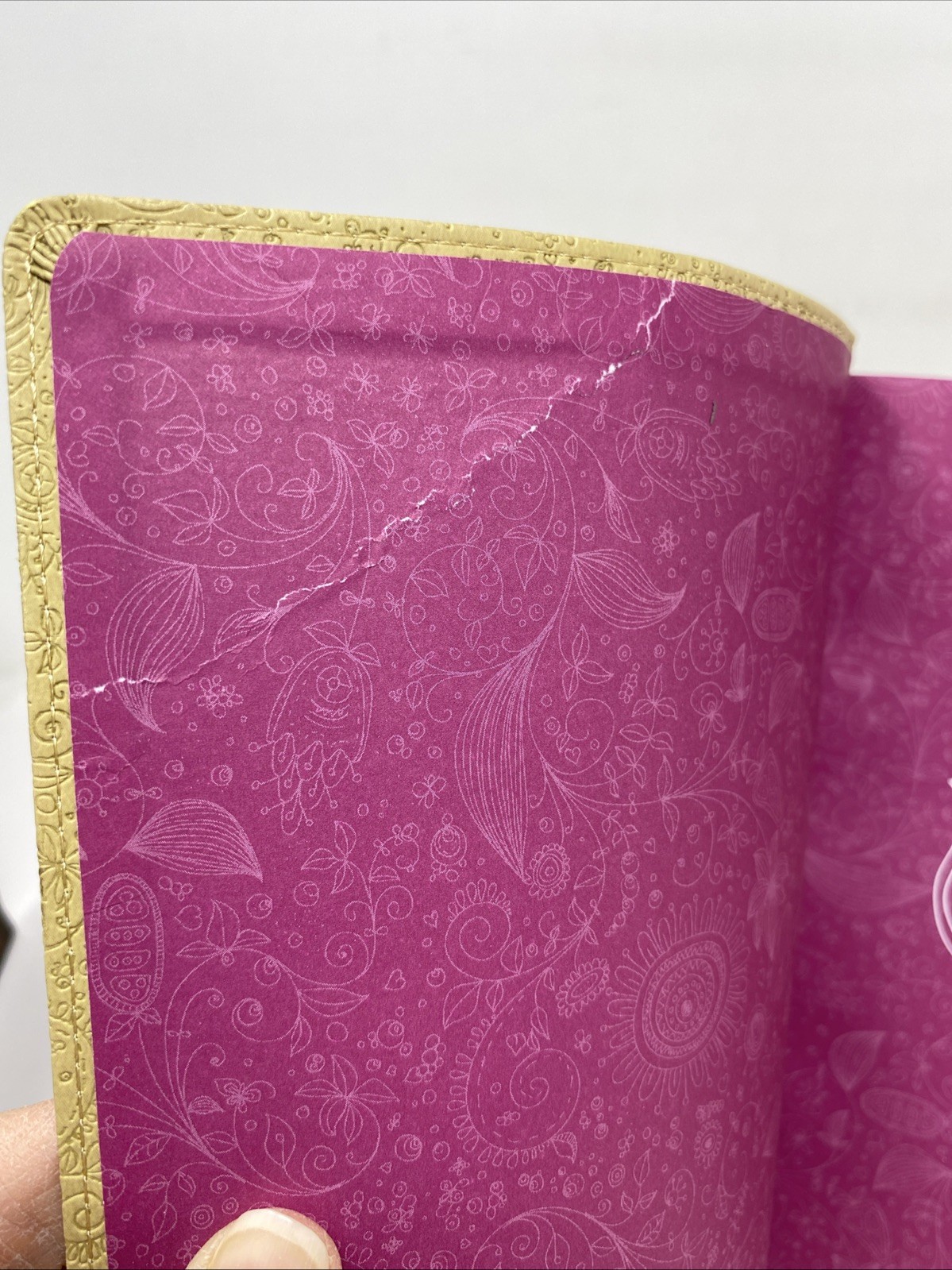 KJV Beautiful Word Bible Italian Duo-tone Tan Pink (Journaling Note Wide Margin)