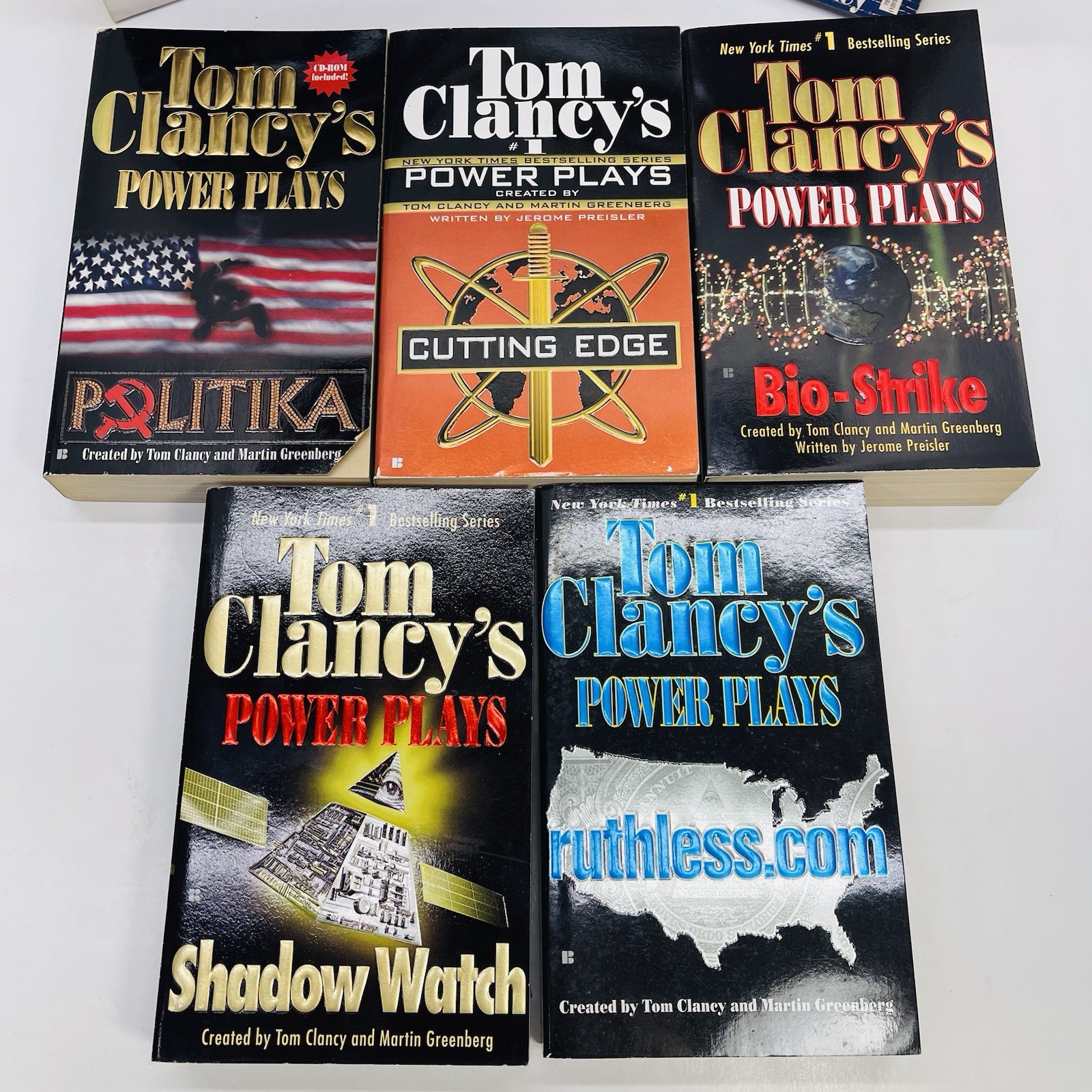 Lot of 23 Tom Clancy Paperbacks Splinter Cell, Op-Center, Power Plays, Net Force
