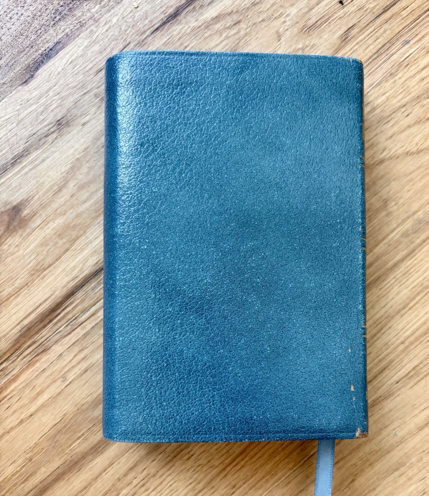 Holman Compact Pocket-Size Blue Leather KJV Bible Red Letter Snap Flap 1982