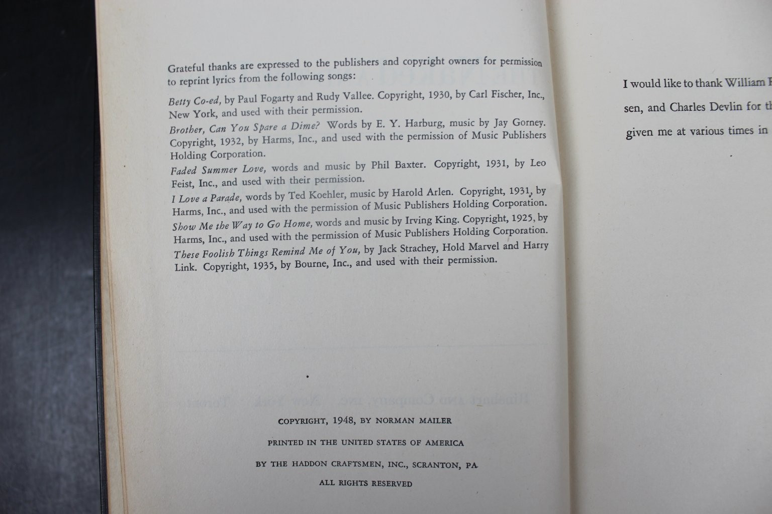 The Naked and The Dead Norman Mailer 1948 First Edition War Rinehart HC