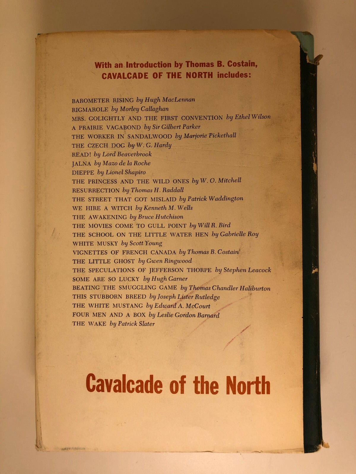 Cavalcade of the North, a collection of stories by Canadian writers (1958)