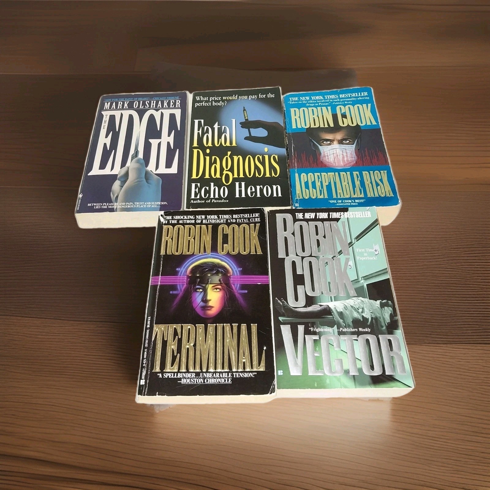 Medical Thriller Fiction Paperback Mixed Book Lot Of 5