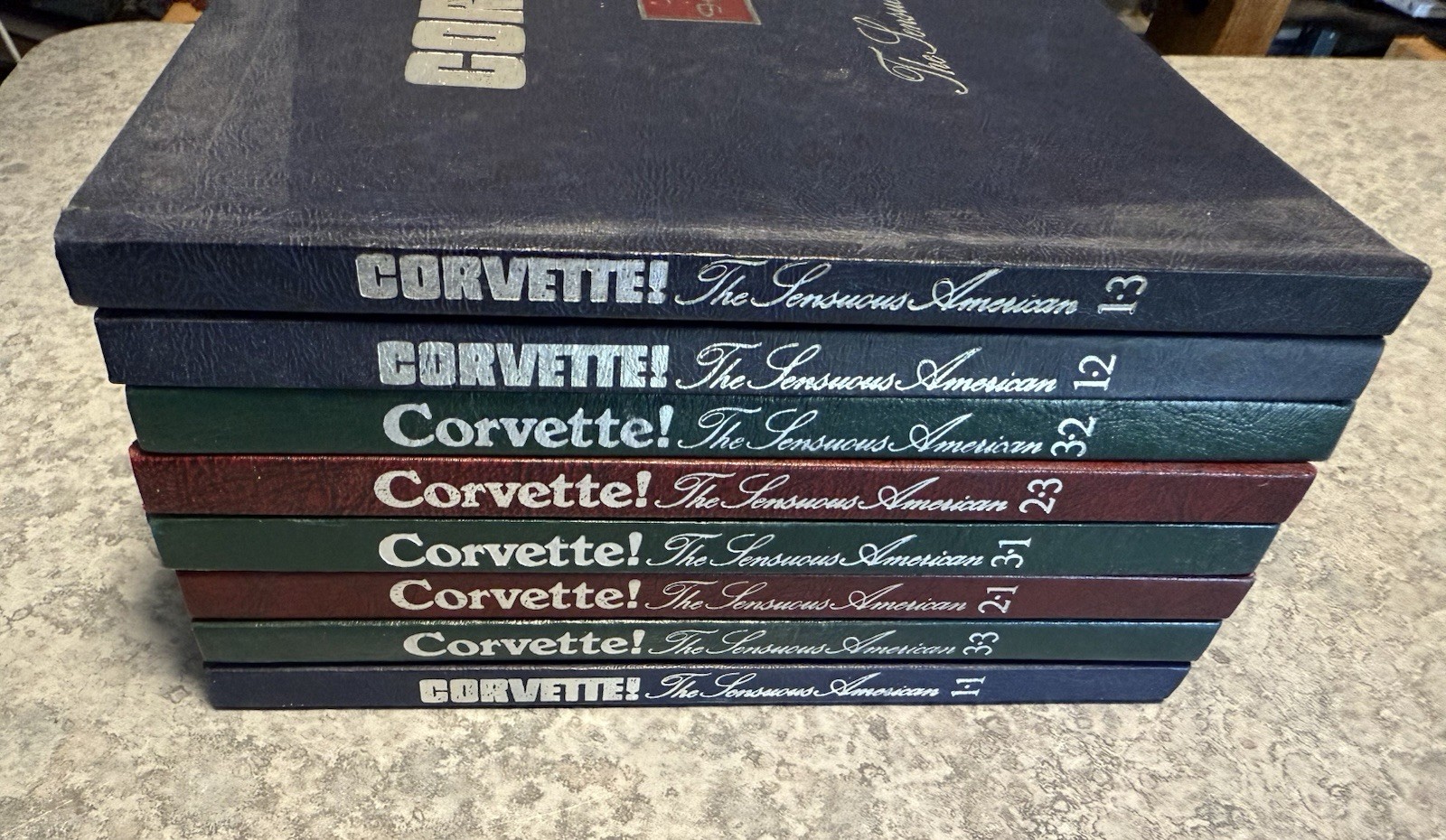 Lot Of 8 Corvette! The Sensuous American 1976 Hardcover Books