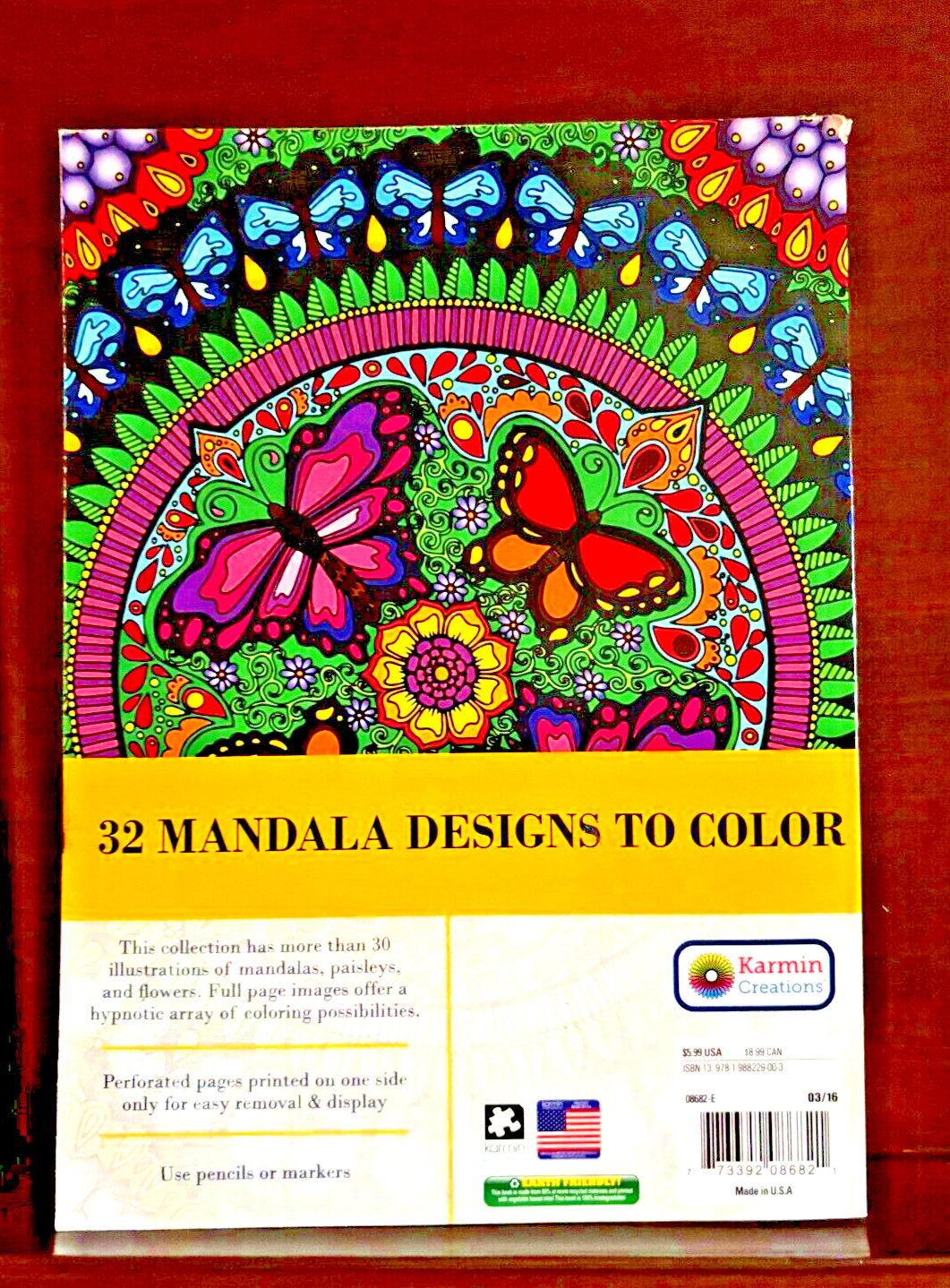 Adult Coloring Books Lot 4 Unused Nature Flowers Mandalas Stained Glass Karmin