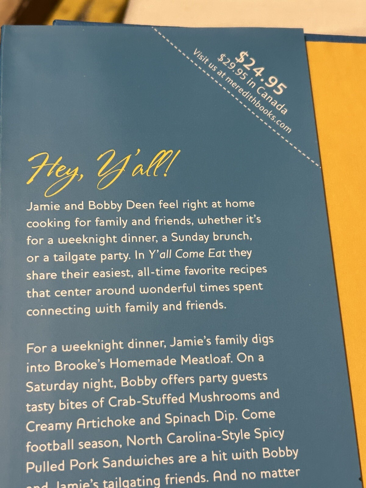 2008 DEEN BROTHERS Y’ALL COME EAT JAMIE & BOBBY DEAN M. CLARK SIGNED 1ST ED P2