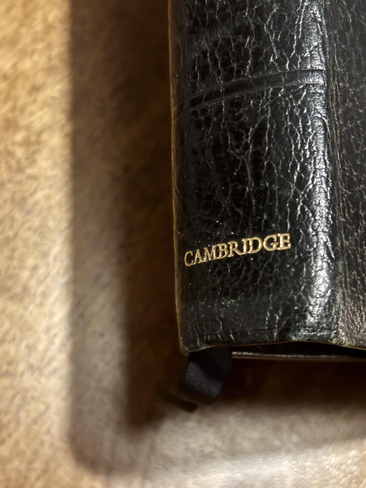 The New English Bible Cambridge 1971 Black Water Buffalo Calfskin Leather