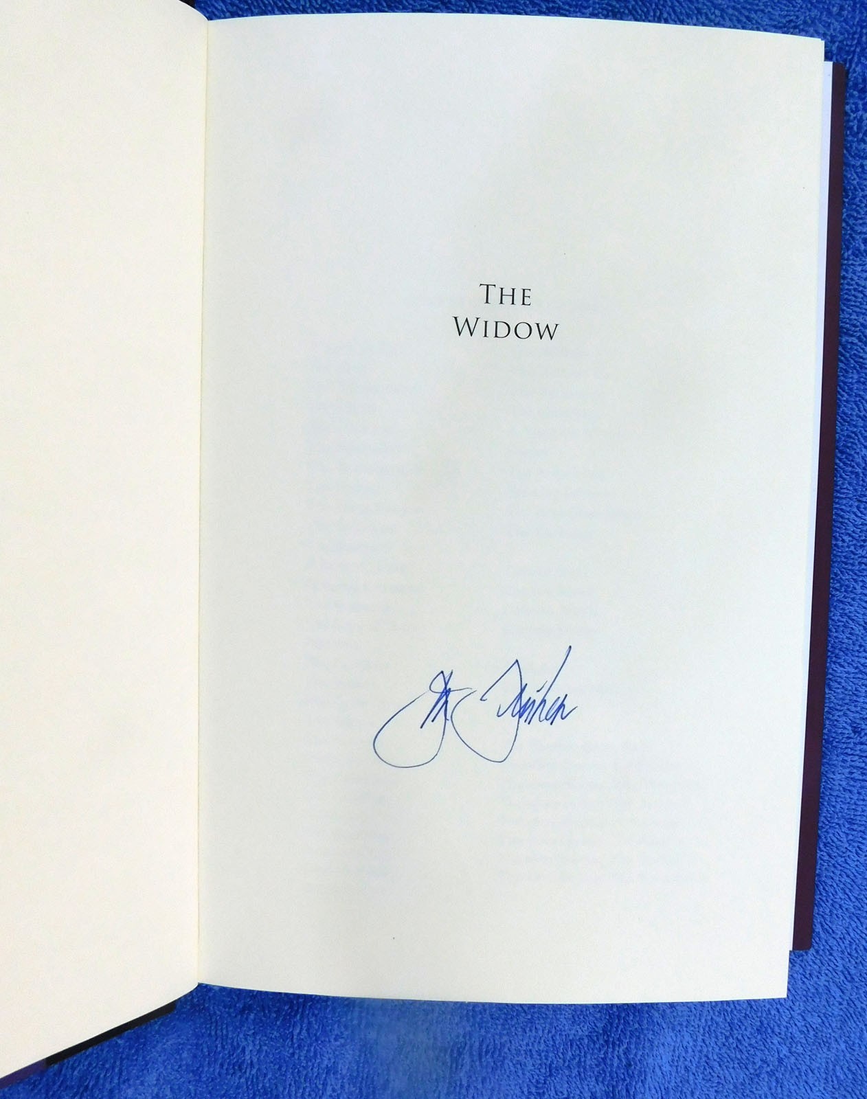 John Grisham “The Widow” 1st/1st SIGNED New w/Coa