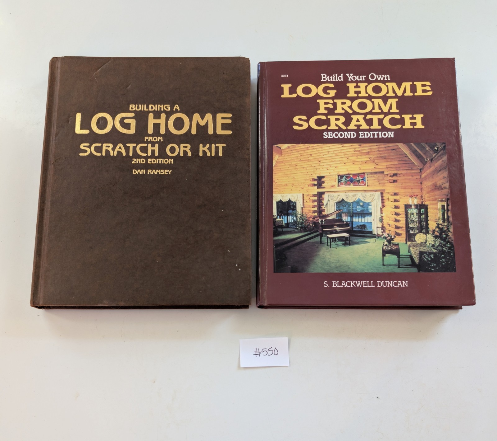 Vintage Log Home Building Books Lot Dan Ramsey S Blackwell Duncan TAB 2nd Ed