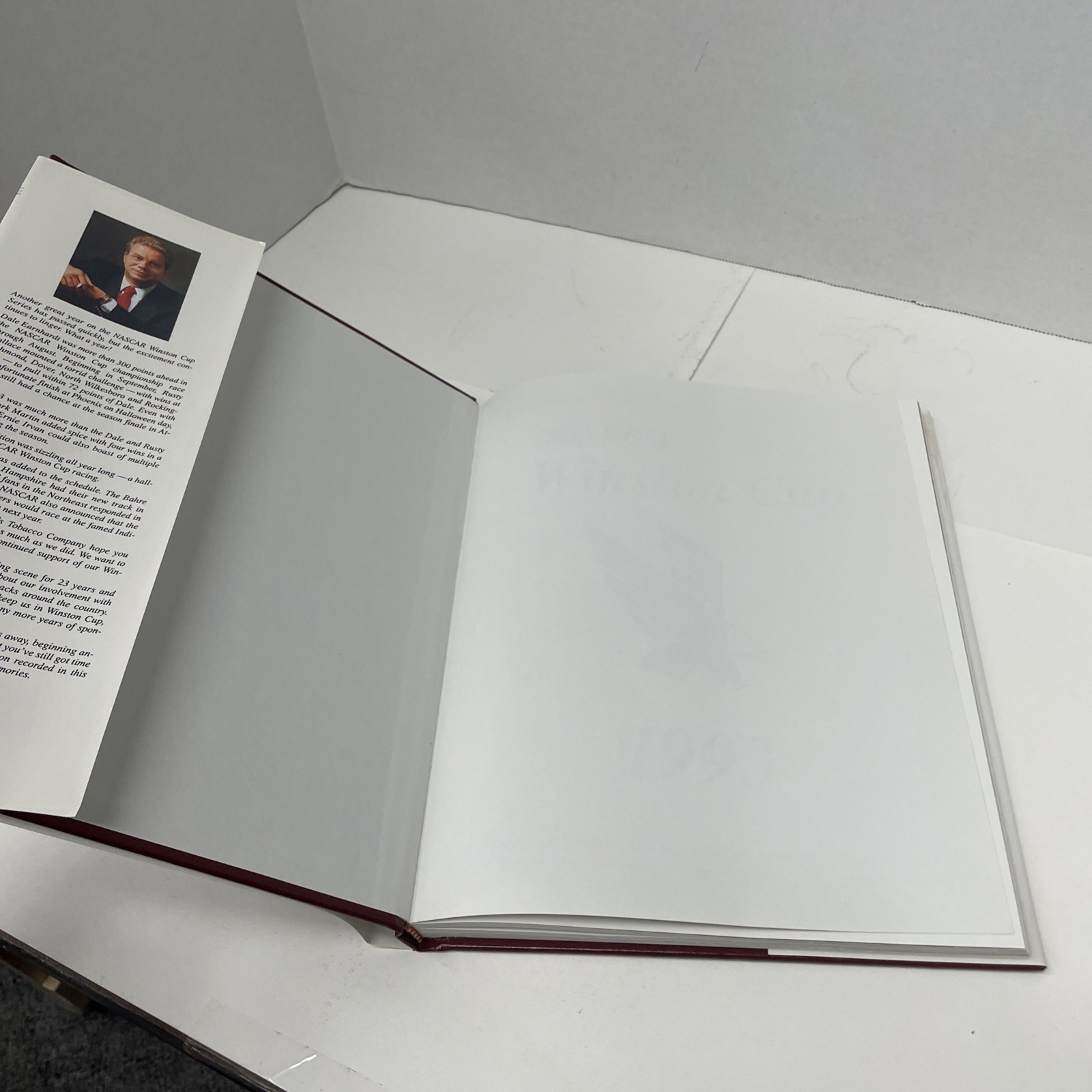 Winston Cup Hardcover Book Nascar 1993 223 Pages Dust Cover