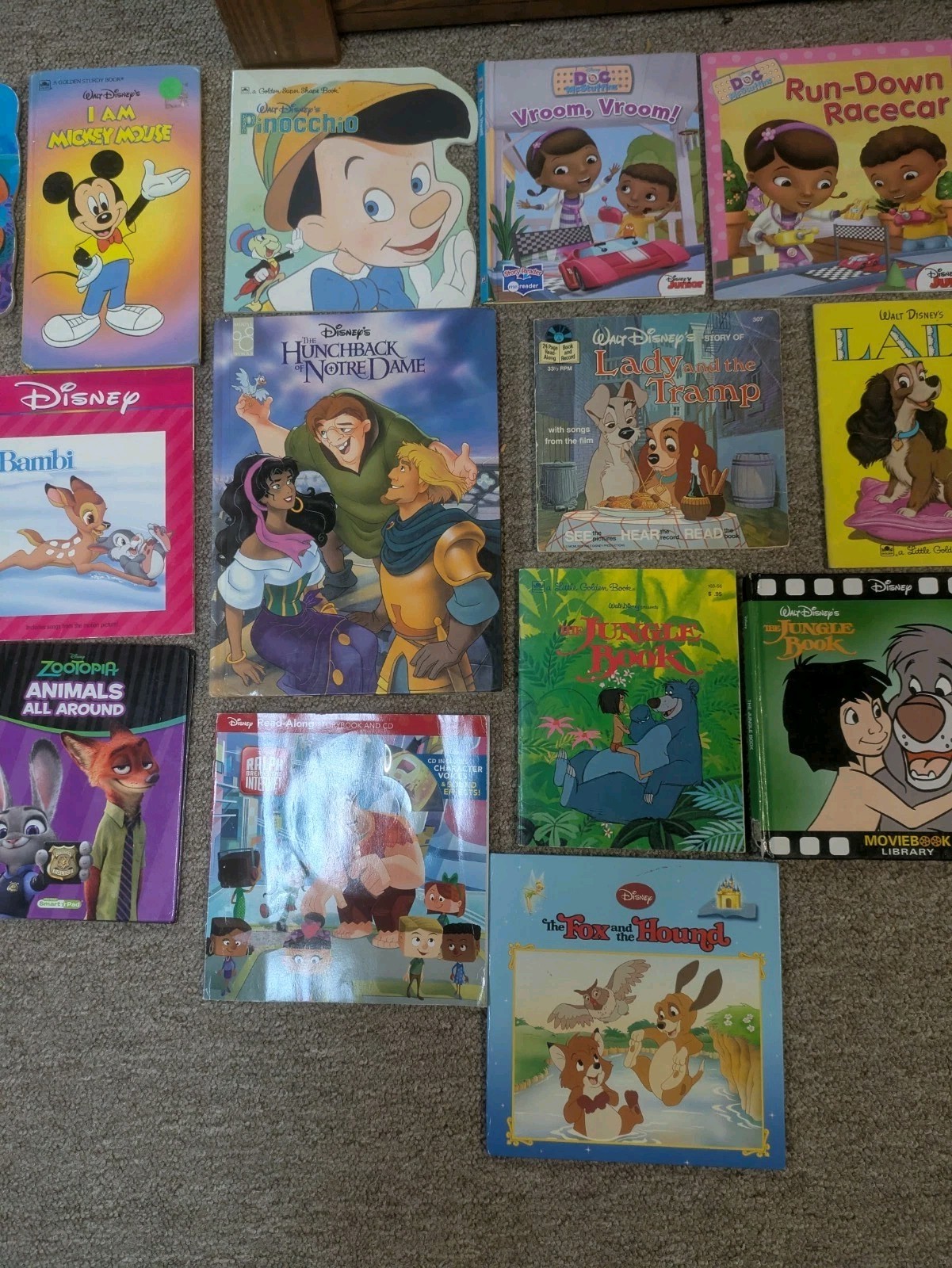 Lot Of 20 Disney Children’s Books – Great Assortment Of PB & HC! Mickey, Bambi