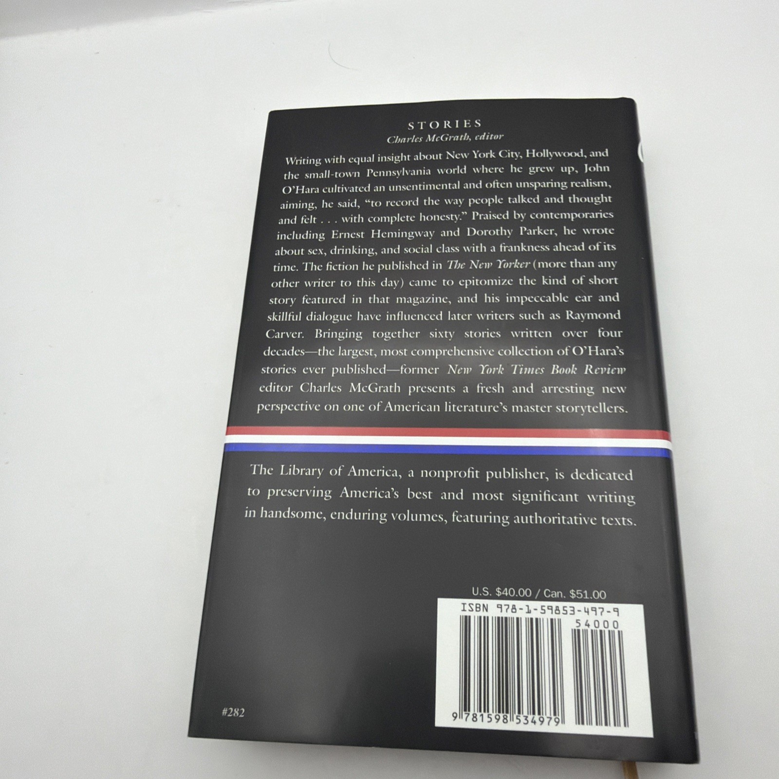 John o’Hara: Stories (LOA #282) by John O’Hara (2016, Hardcover) 1st Printing