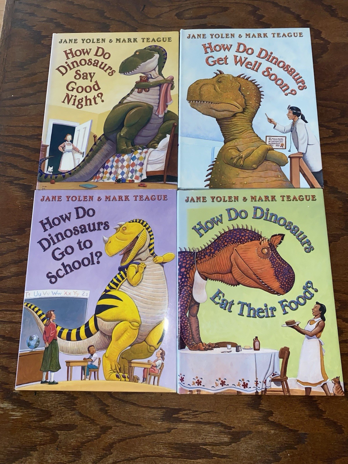 Lot of 4 HOW DO DINOSAURS Books By Jane Yolen & Mark Teague Hardback Children’s