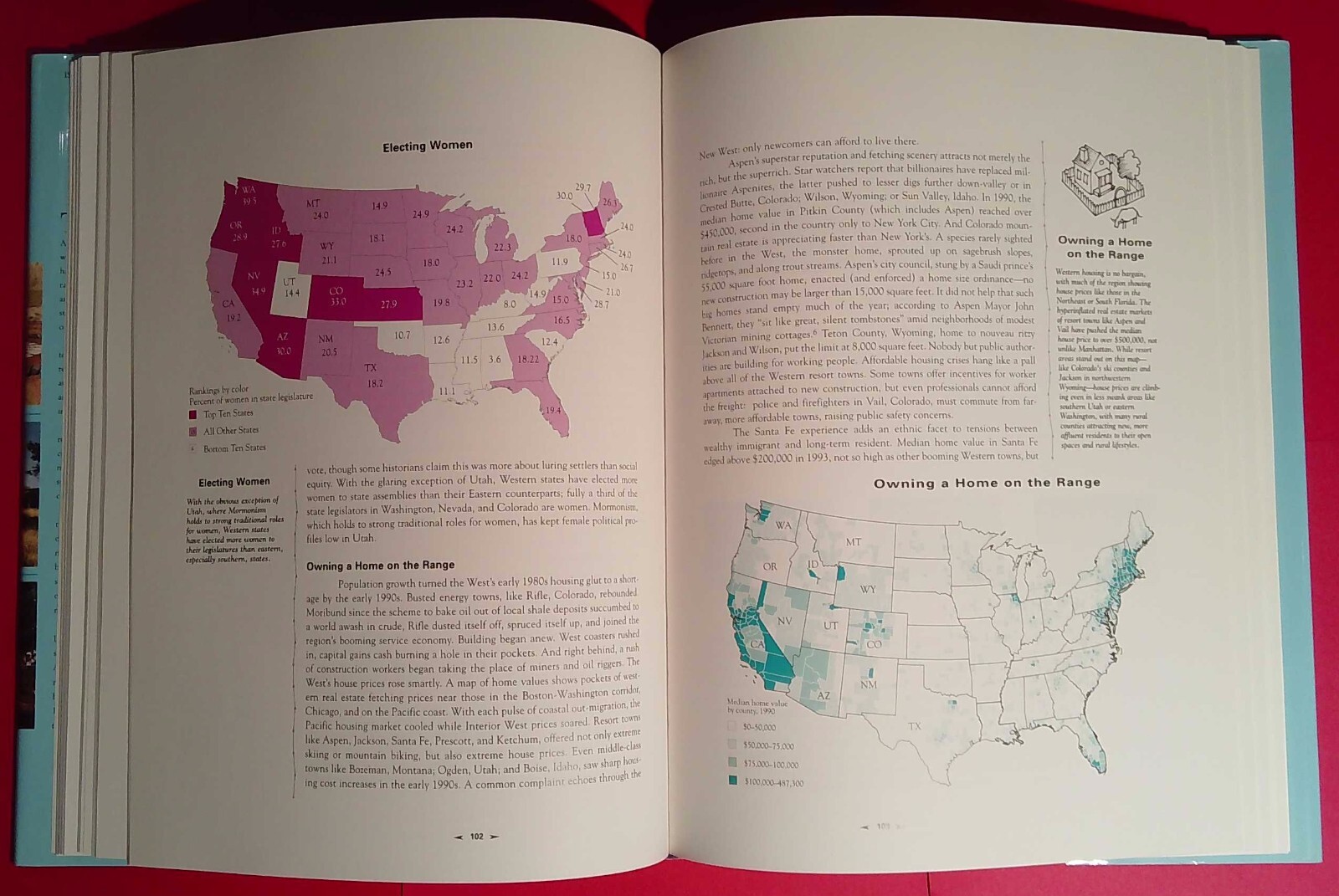 Atlas of the New West, Riebsame, 1997, 1st edition, signed/personalized (A418)