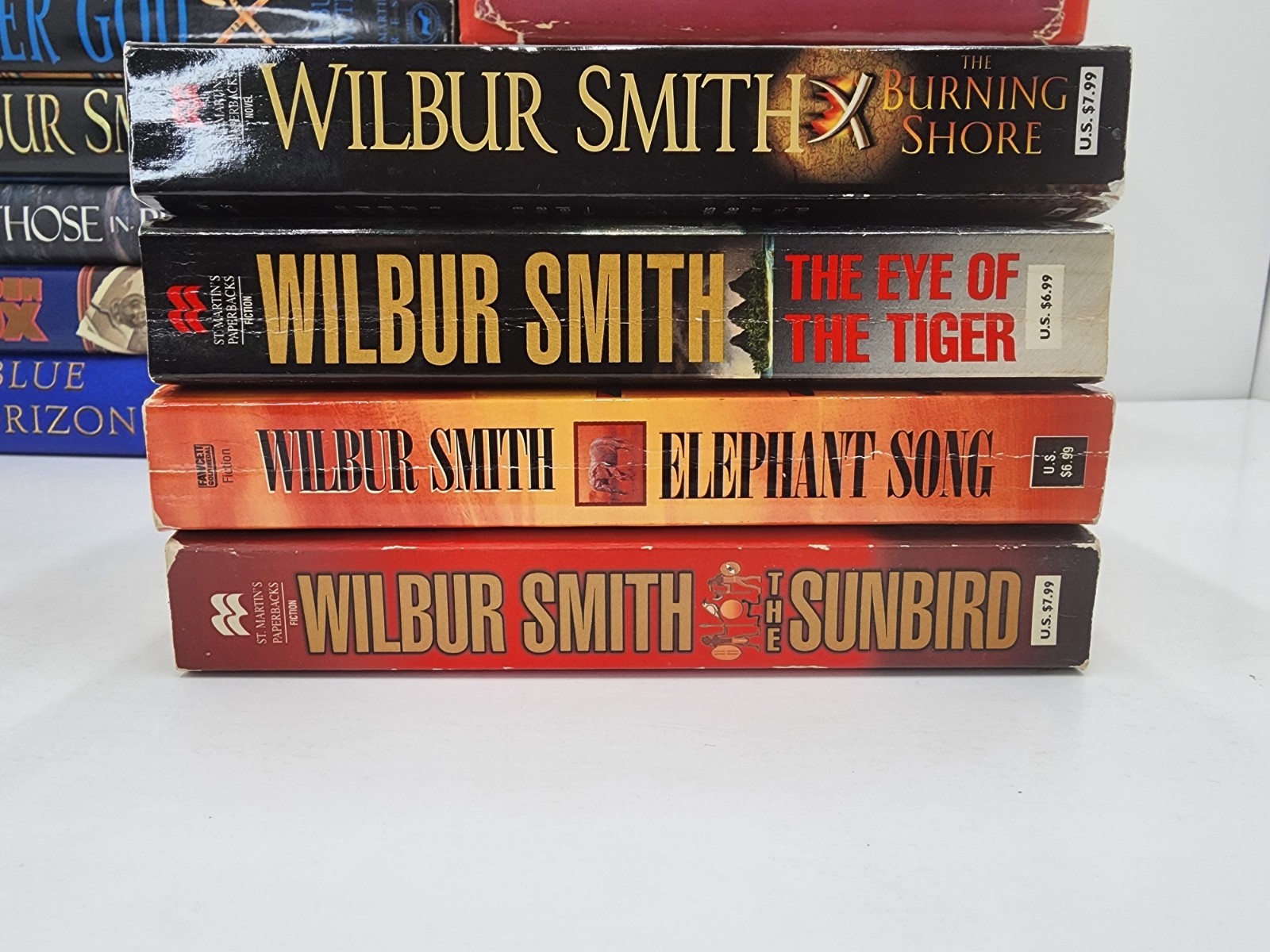 Lot of 18 Wilbur Smith Adventure Novels – Paperback/Hardcover Mix Acceptable