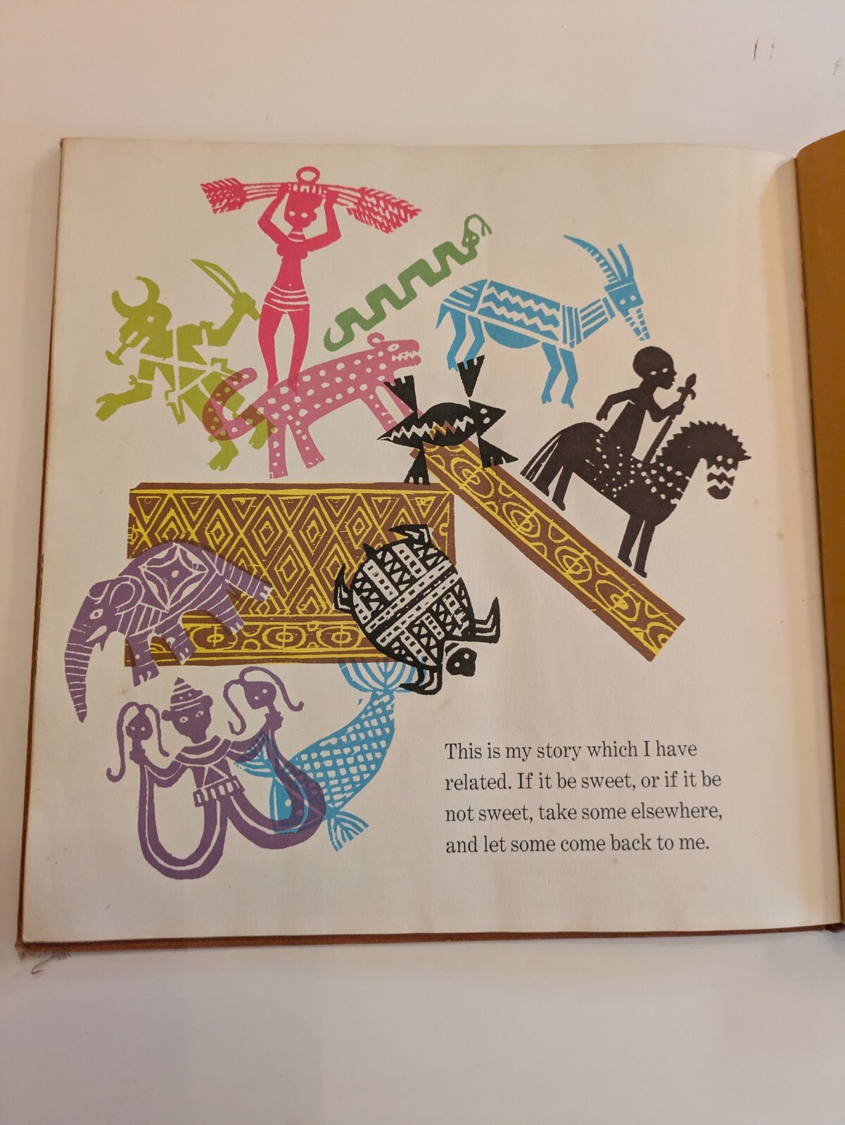 A Story A Story Gail E Haley African Tale Retold 1970 RARE First Edtion Atheneun