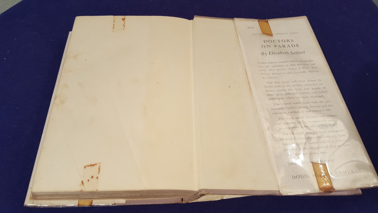 1960 THE DOCTORS BRIDE Hardcover Book by ELIZABETH SEIFERT